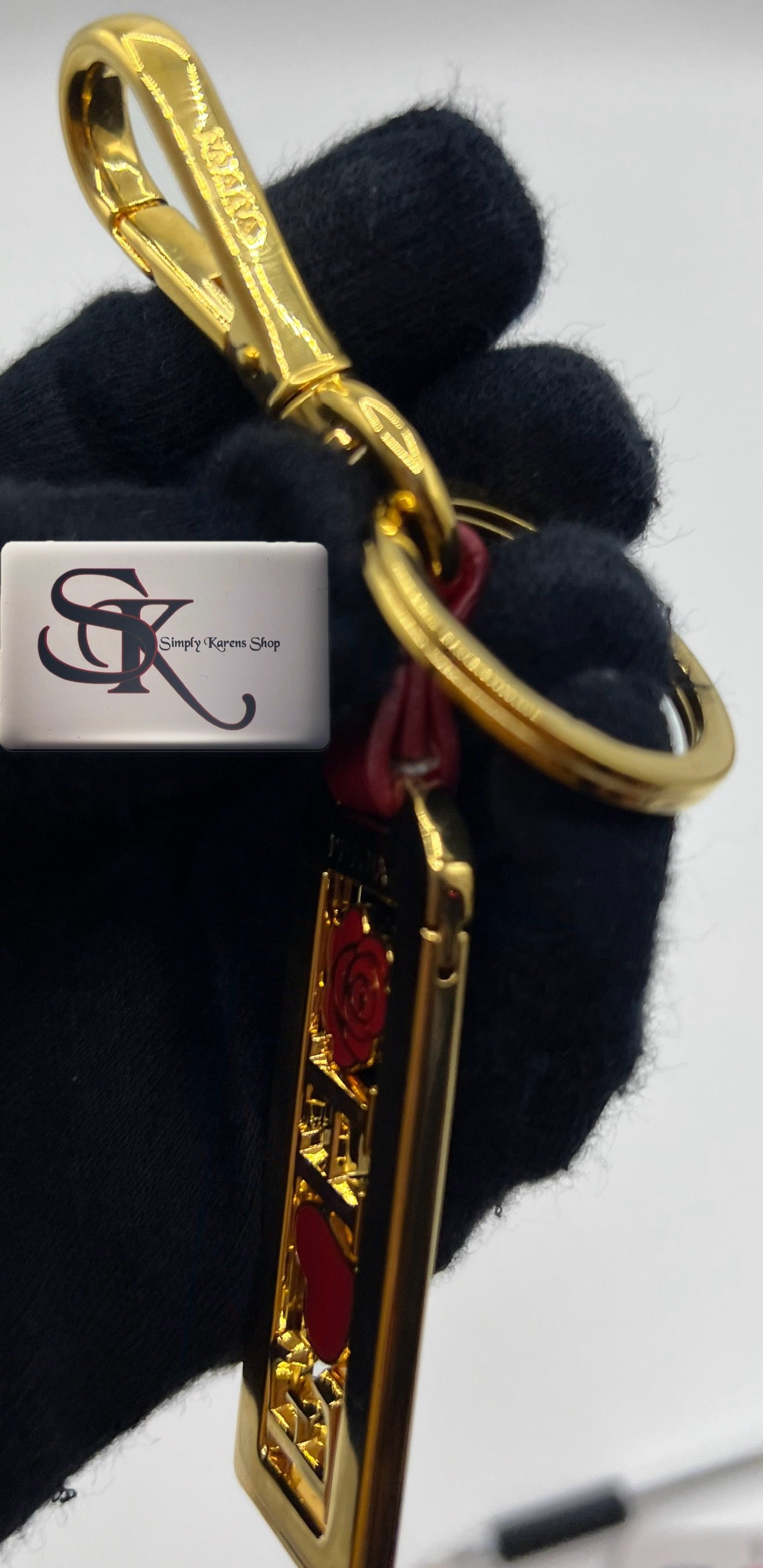 PRADA INITIAL KEYCHAIN/BAGCHARM