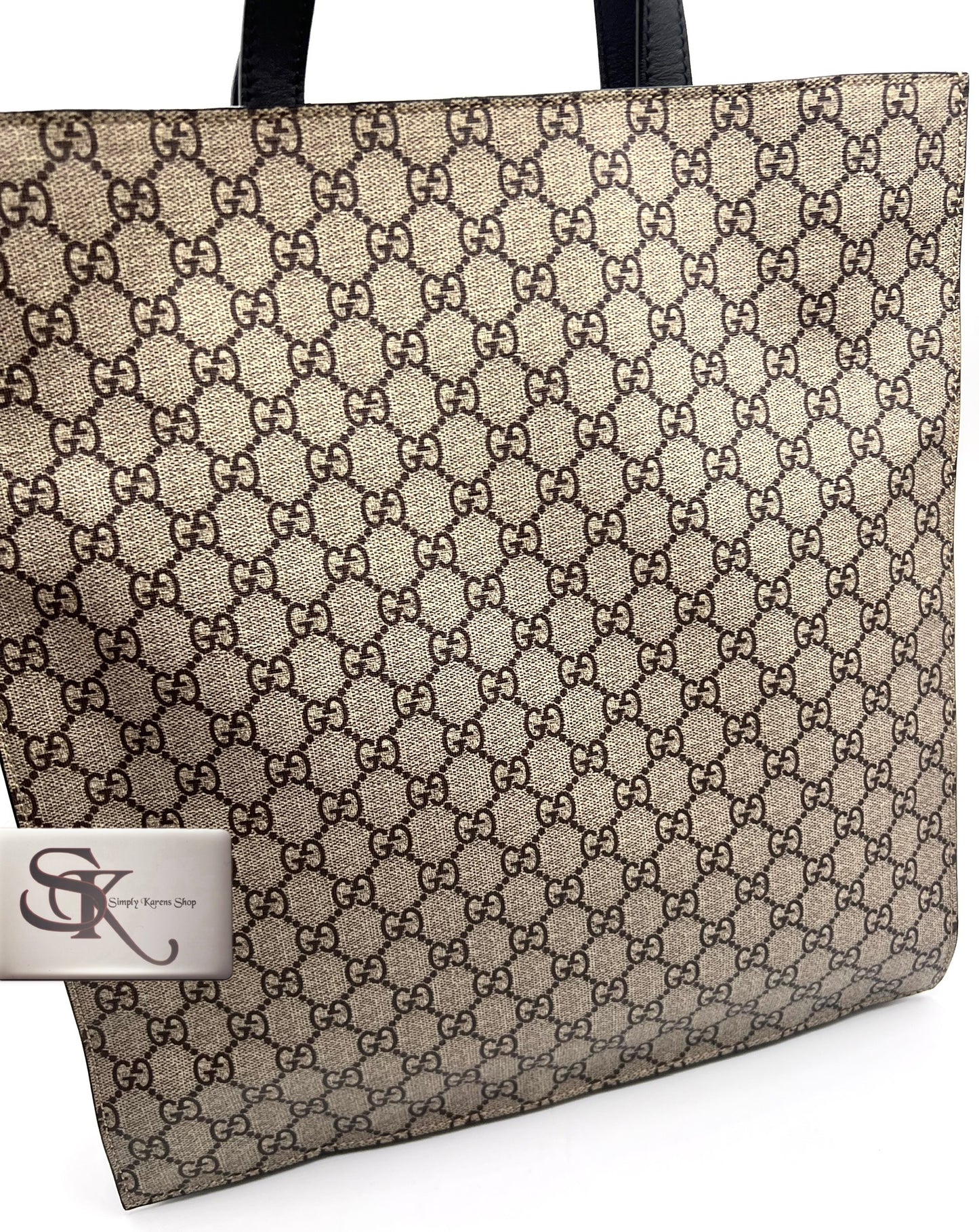 Gucci GG Supreme Coated Canvas King Snake Print Sac flat tote bag     (🇵🇭P50,740)