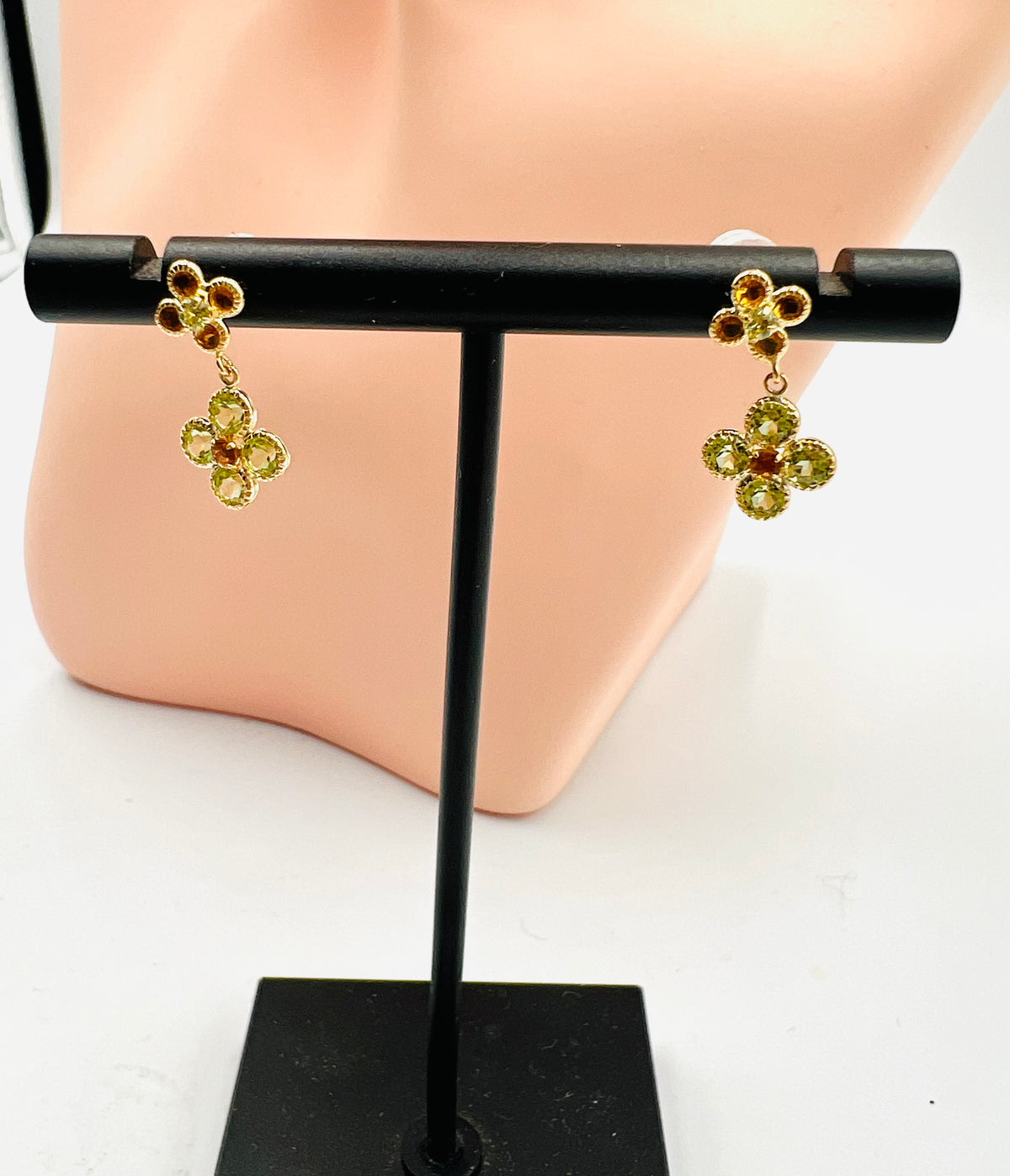 K18 Citrine/Peridot drop earings  (🇵🇭P17,160)