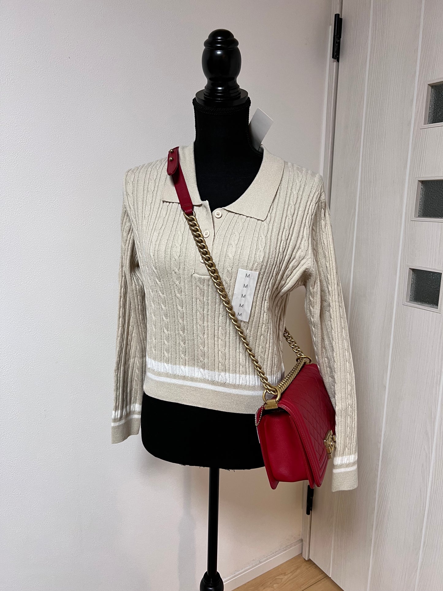 Chanel Caviar red Leboy Old Medium GHW
