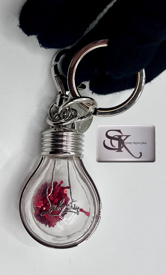 CHRISTIAN LOUBOUTIN EDISON LIGHT BULB KEY CHAIN / BAG CHARM