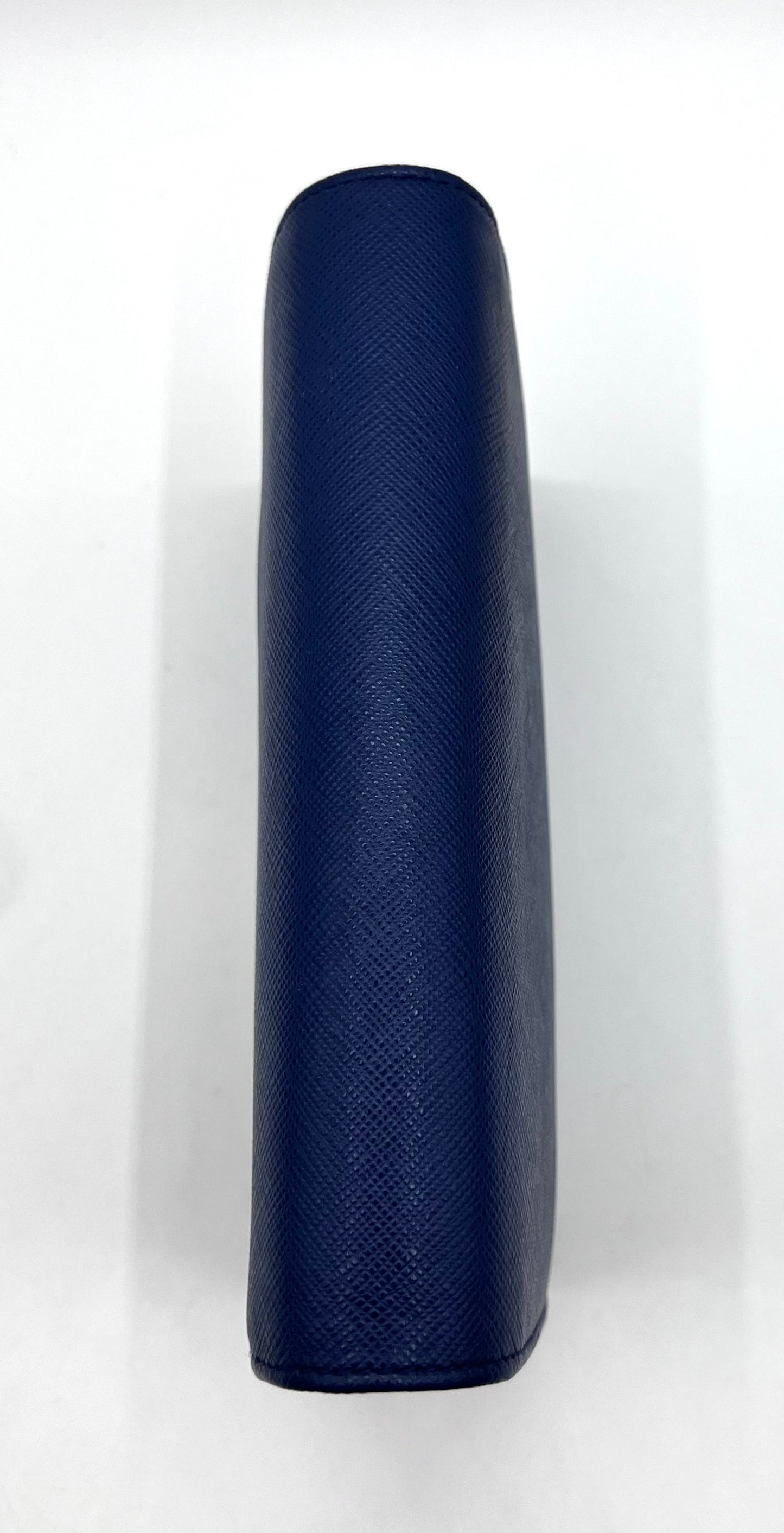 Prada Saffiano Blue Mini wallet on Chain G.H.
