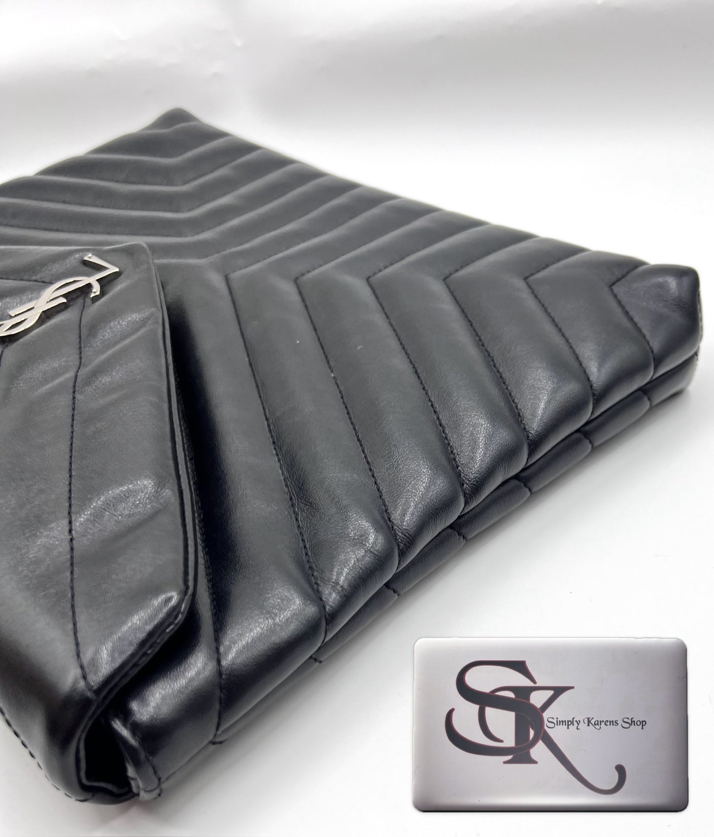 Yves Saint Laurent Calfskin Y Monogram Lou Lou Document Holder S 33 X 26                     (🇵🇭P37,840)