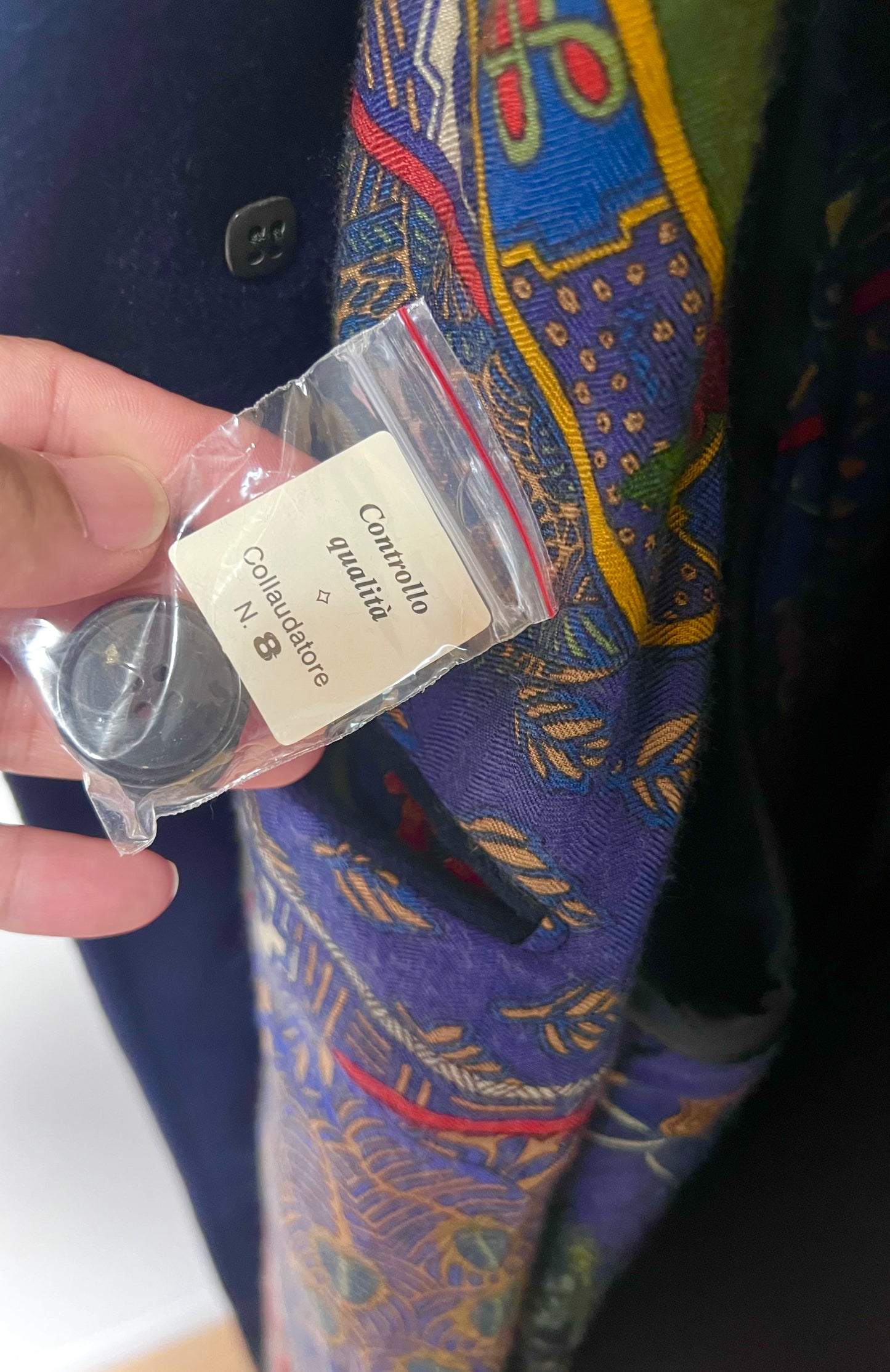 Hermes Navy Blue Long Trench Coat XL size   (🇵🇭P27,520)