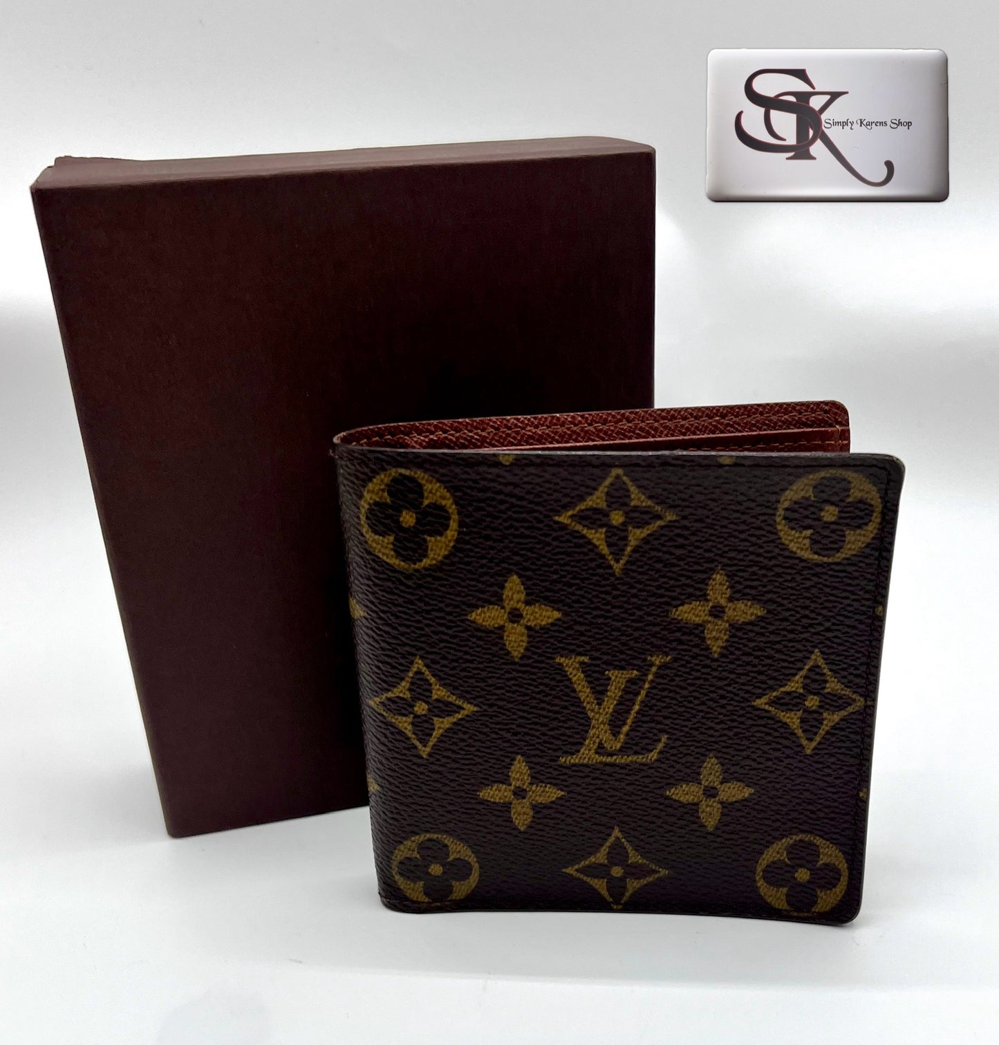 Lv Monogram short mens bifold wallet