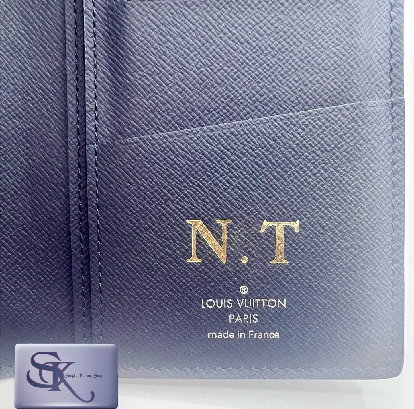 Lv Tiger Navy blue Bifold Long wallet