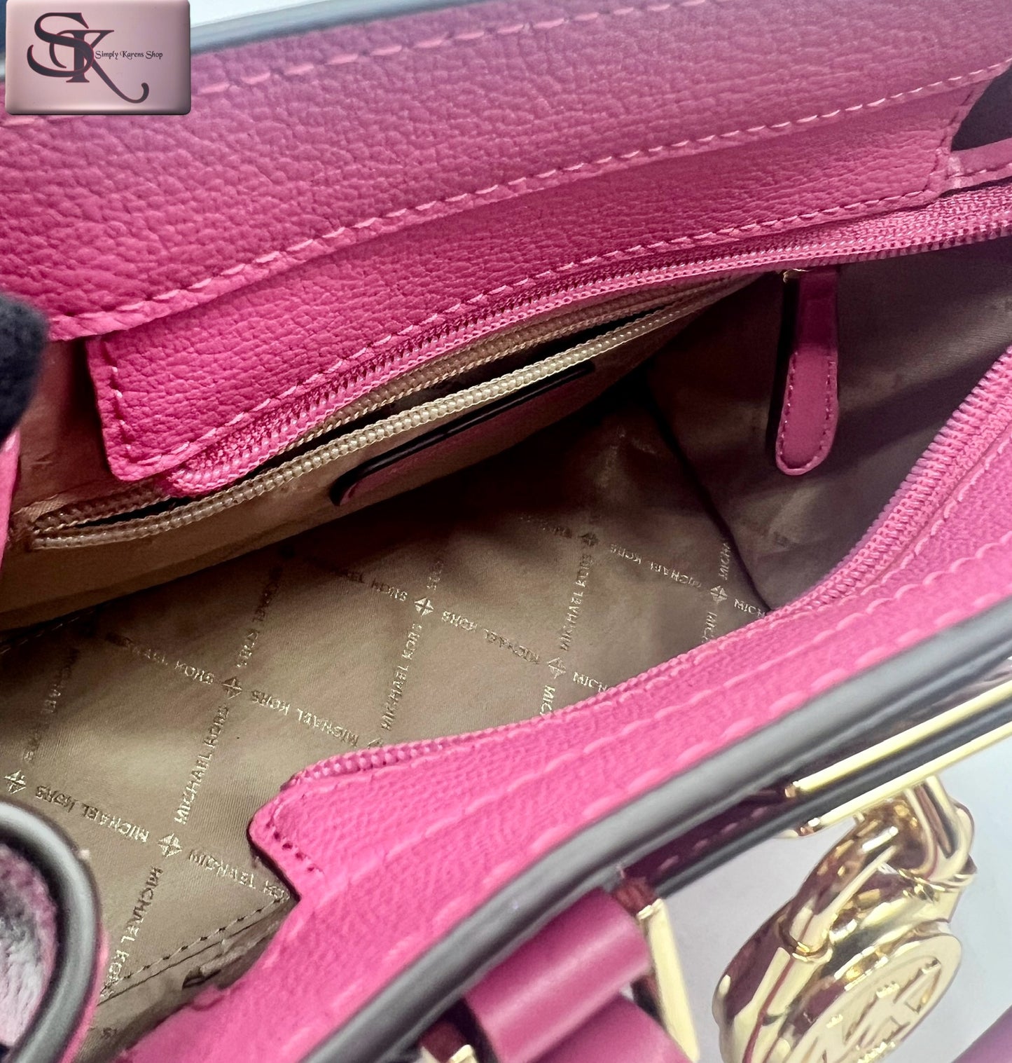 Michael Kors Pink hand bag no strap