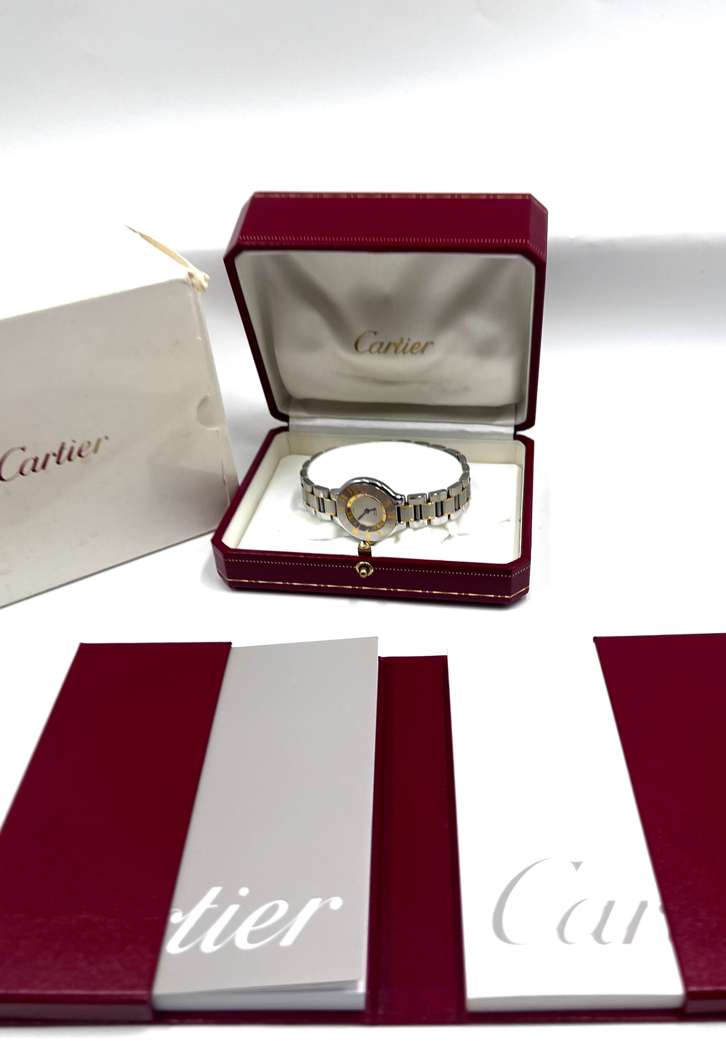 Cartier Must Vantian Watch 28mm SS/YG/SV w/ box & Cert 17.5cm (🇵🇭P85,140)