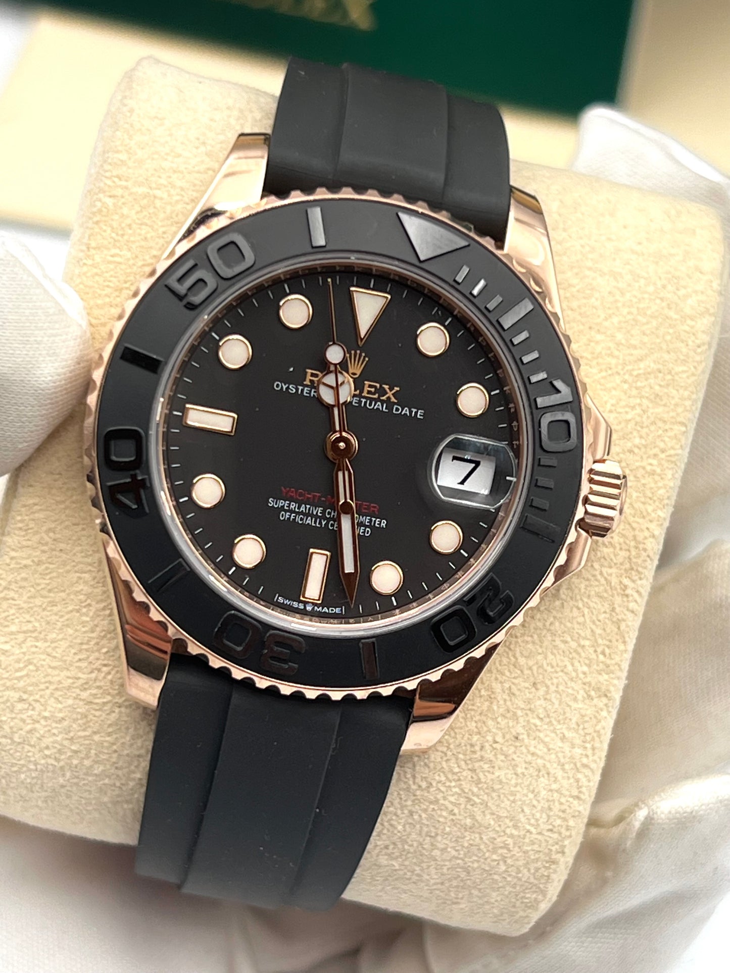 Rolex Yatch Master Oyster flex Rose Gold 40 mm 18cm Yr.2021 complete