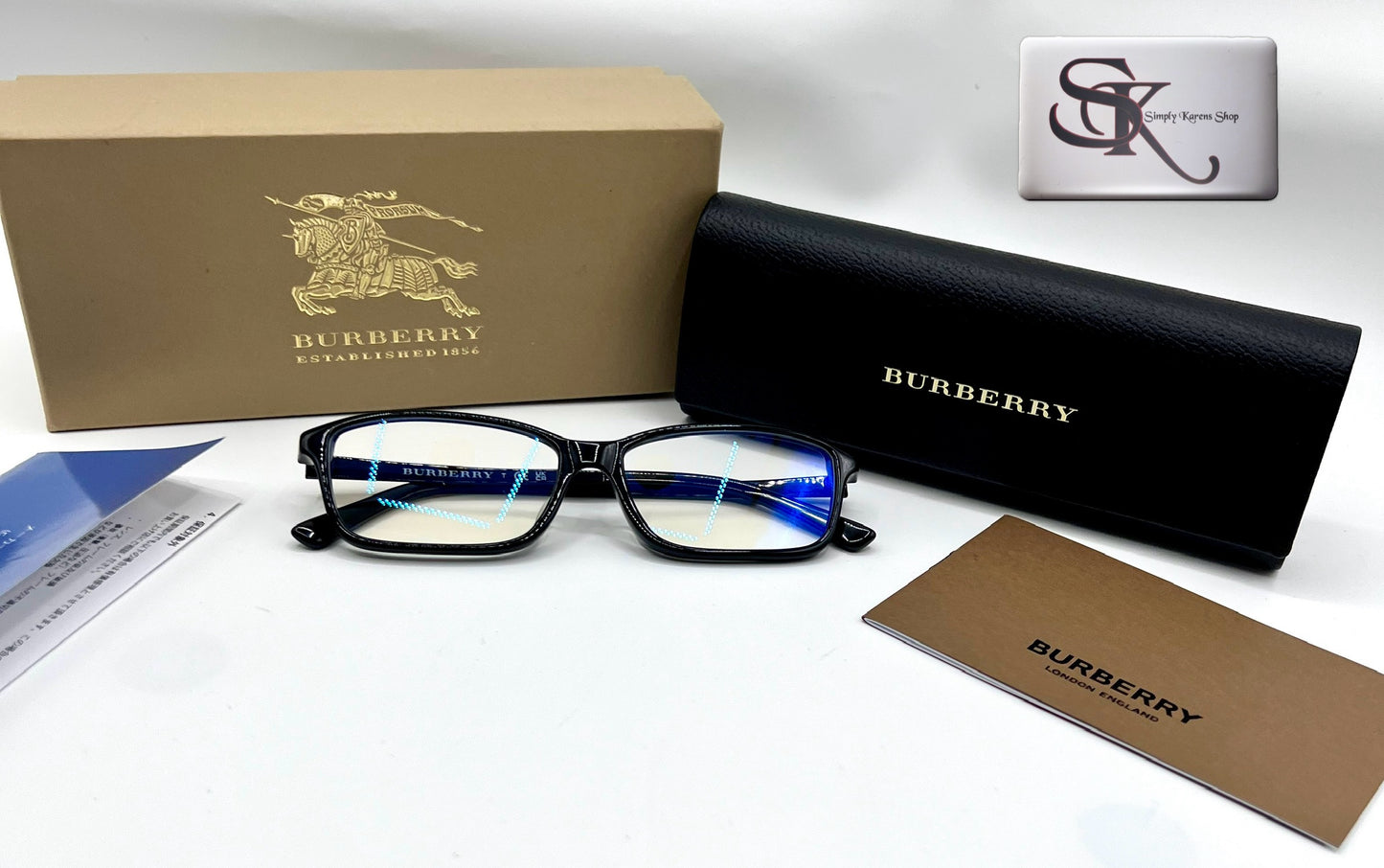 Burberry B2217 Optical Glass L Size 55-15-145