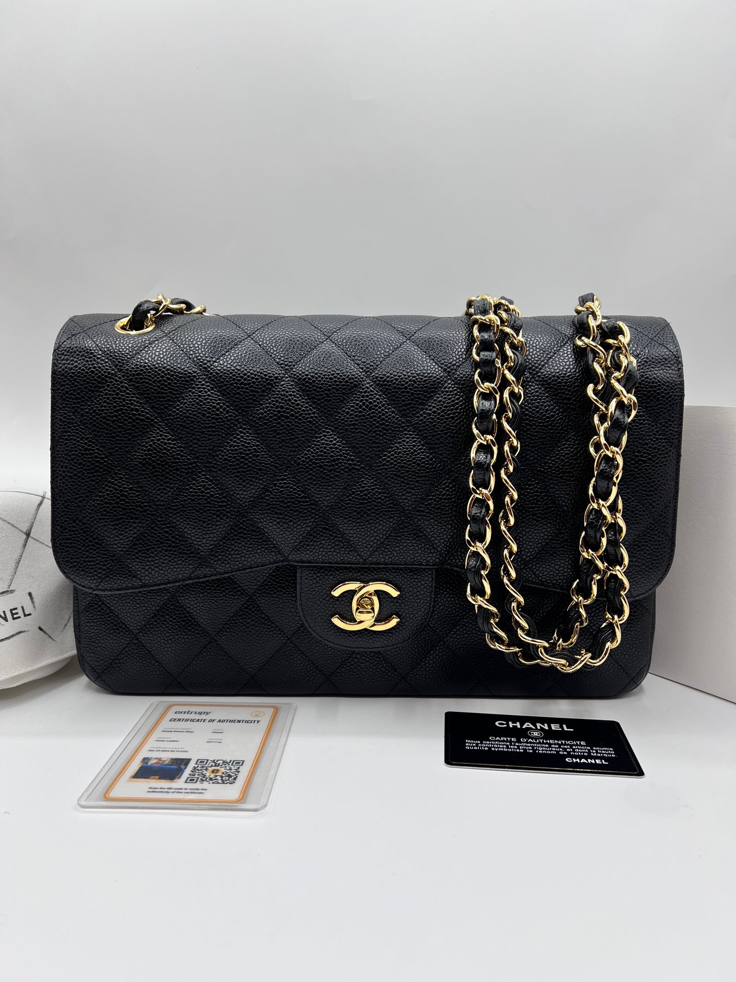Chanel Caviar Jumbo Double Flap