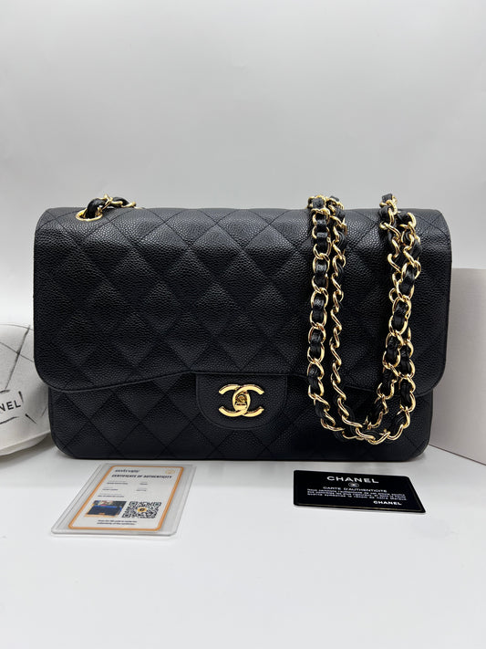 Chanel Caviar Jumbo Double Flap