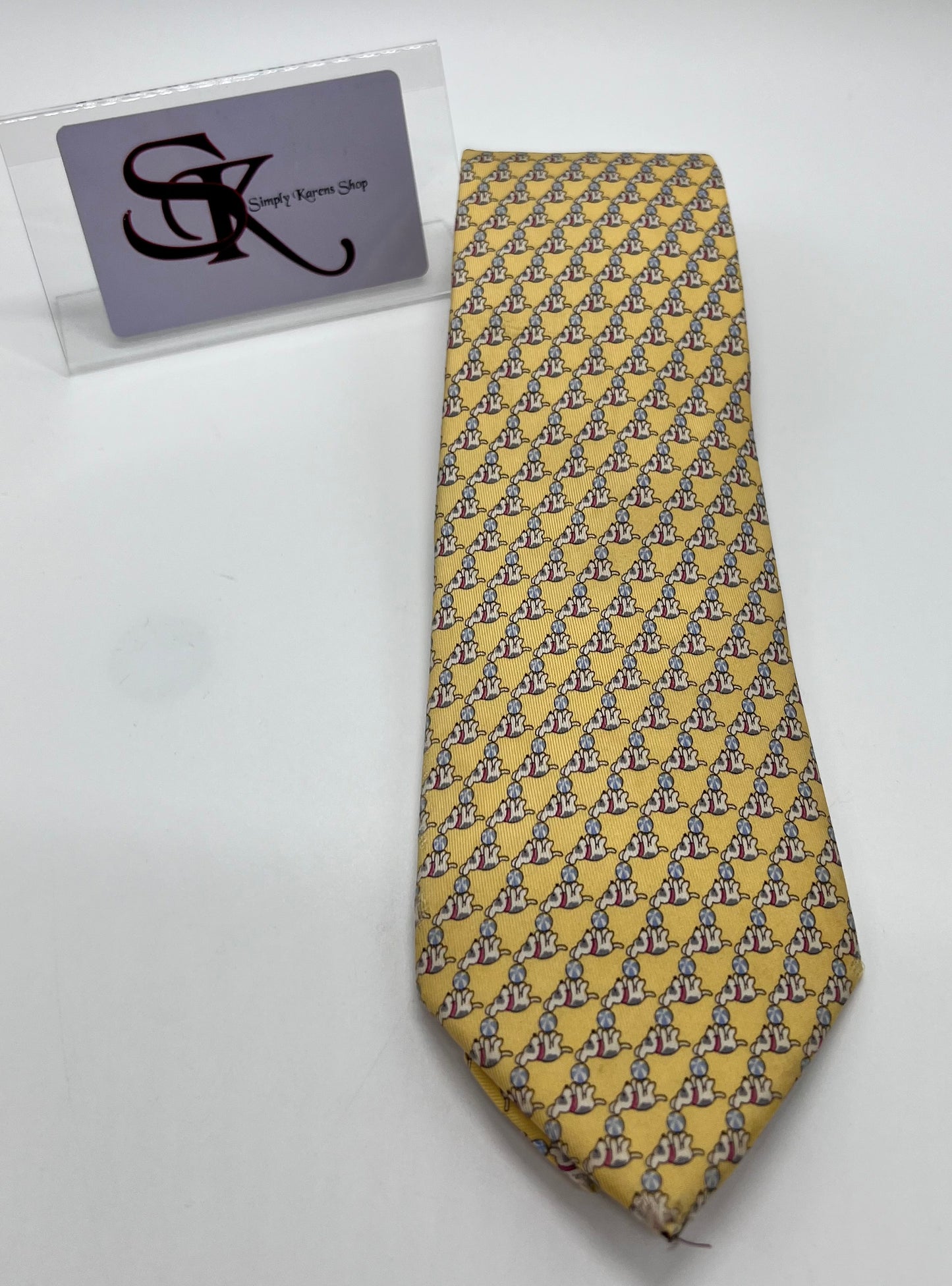 Salvatore Ferragamo Yellow necktie