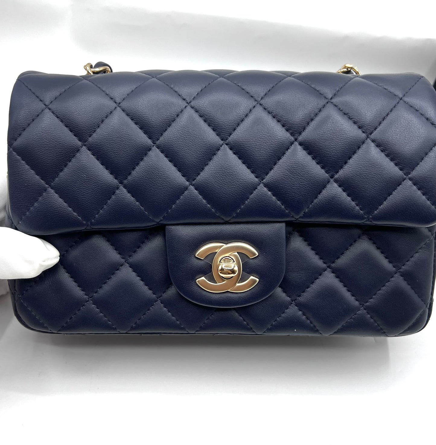 Chanel Classic Mini Flap Dark Blue Lambskin GHW 29Holo      (🇵🇭P257,140)