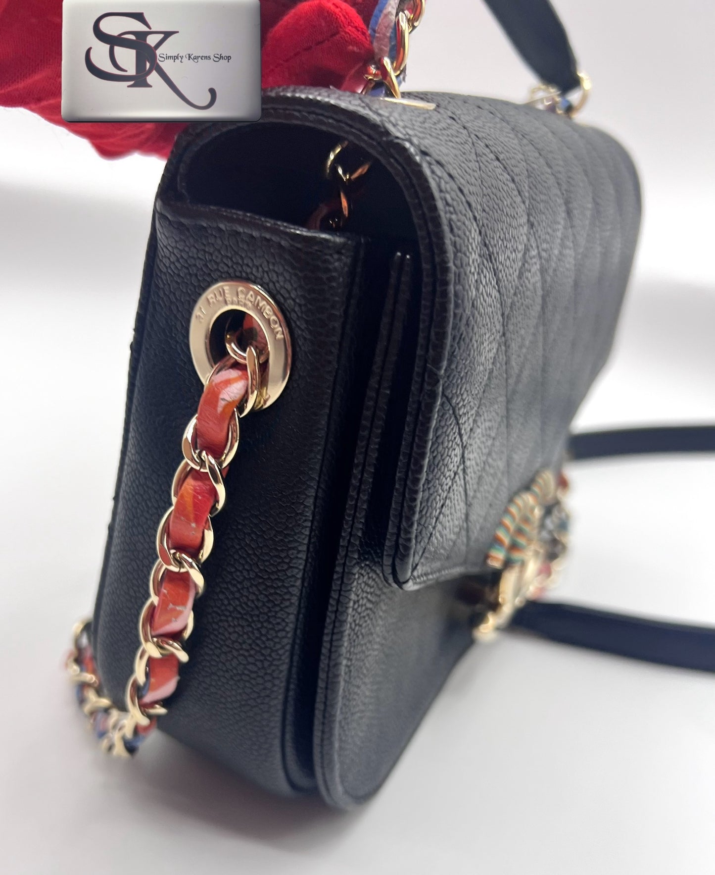 Chanel Cuba Half Coco Caviar shoulder bag