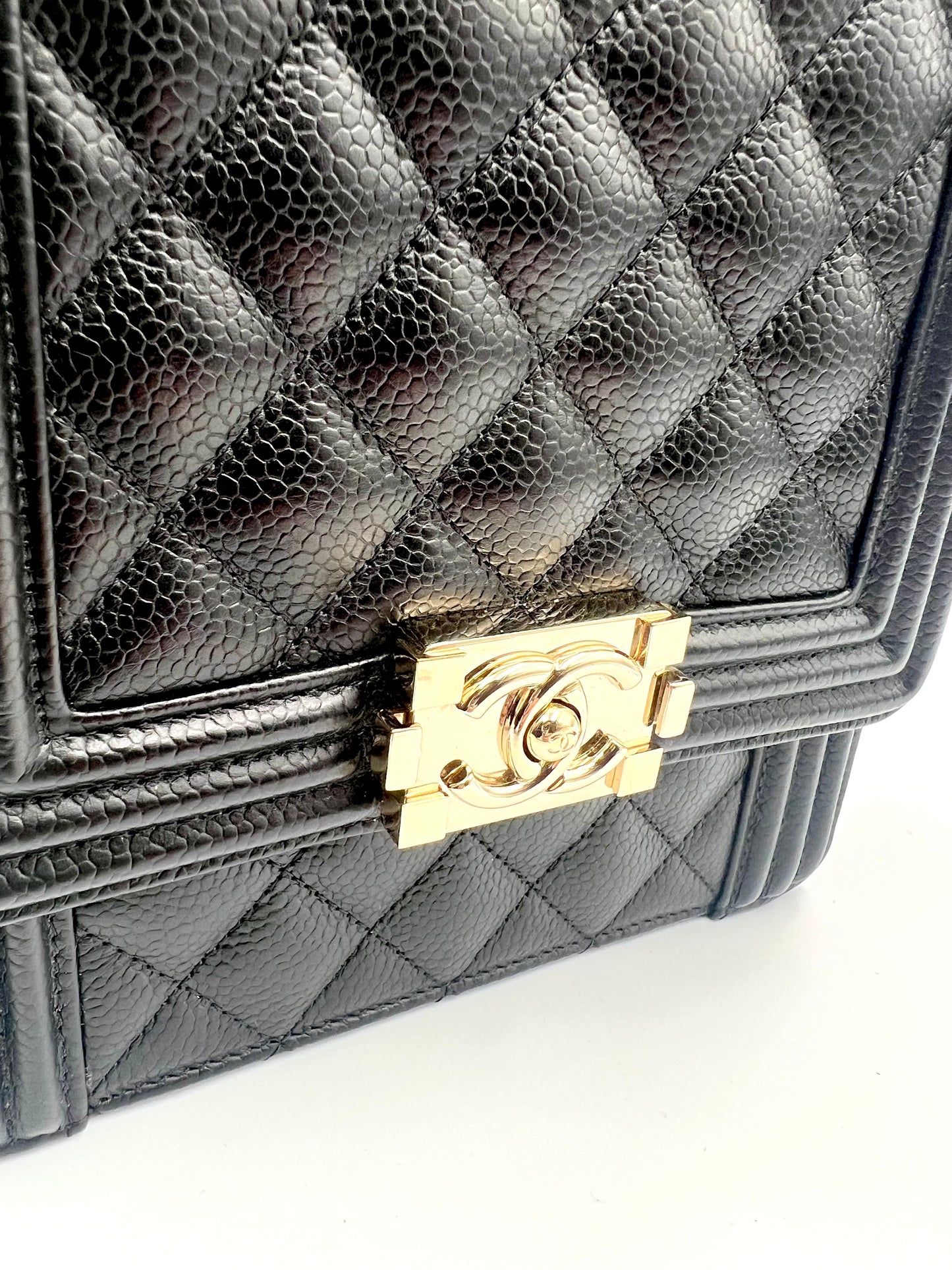 Chanel Leboy North South Black Caviar GHW Series 28 w/ Card Dustbag & Box               (🇯🇵P197,800)