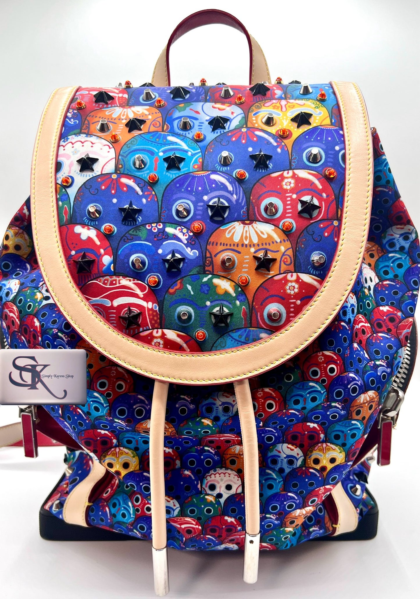 Christian Louboutin Explorer Punk Back Pack Octopus Motif