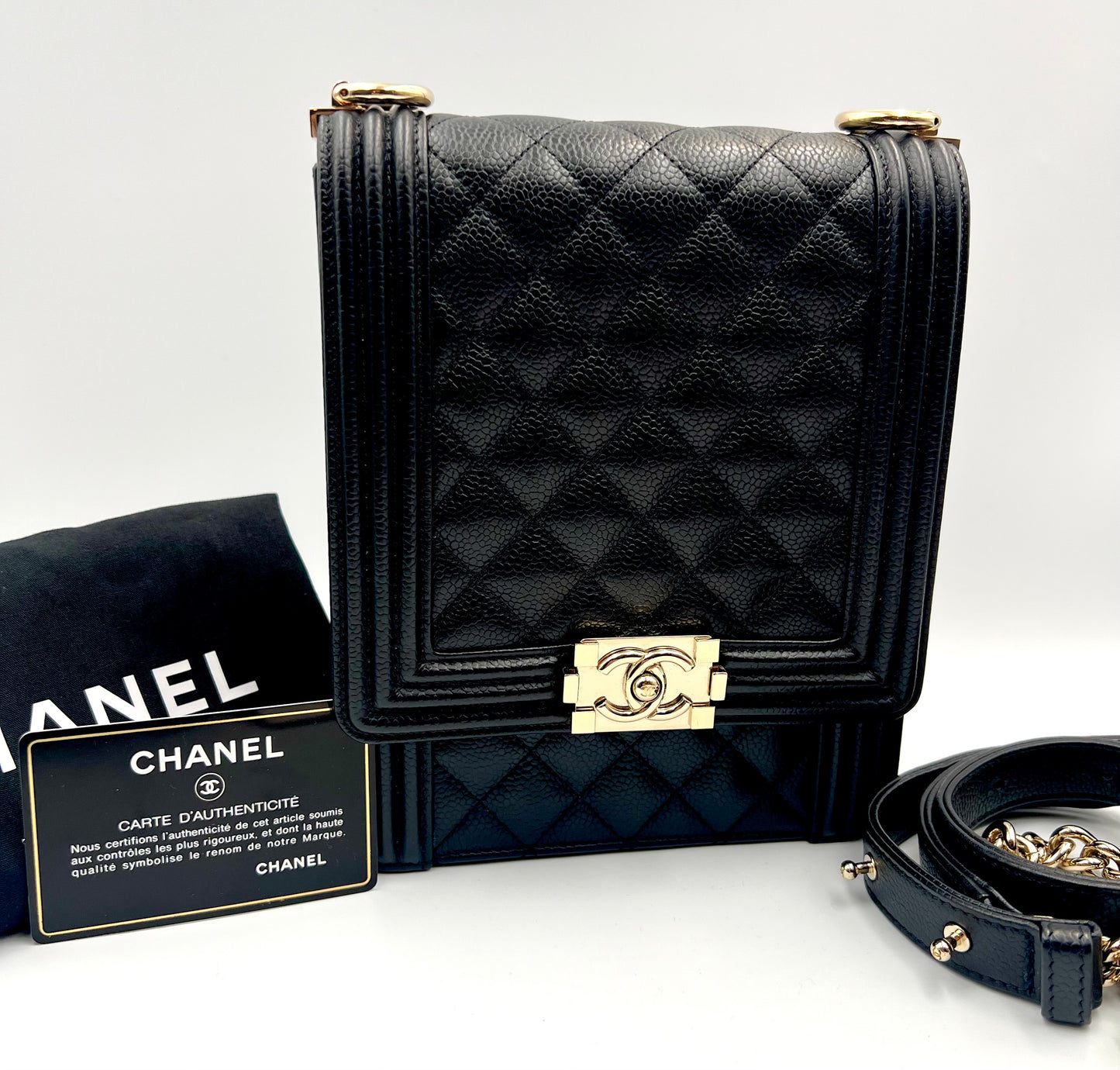 Chanel Leboy North South Black Caviar GHW Series 28 w/ Card Dustbag & Box               (🇯🇵P197,800)