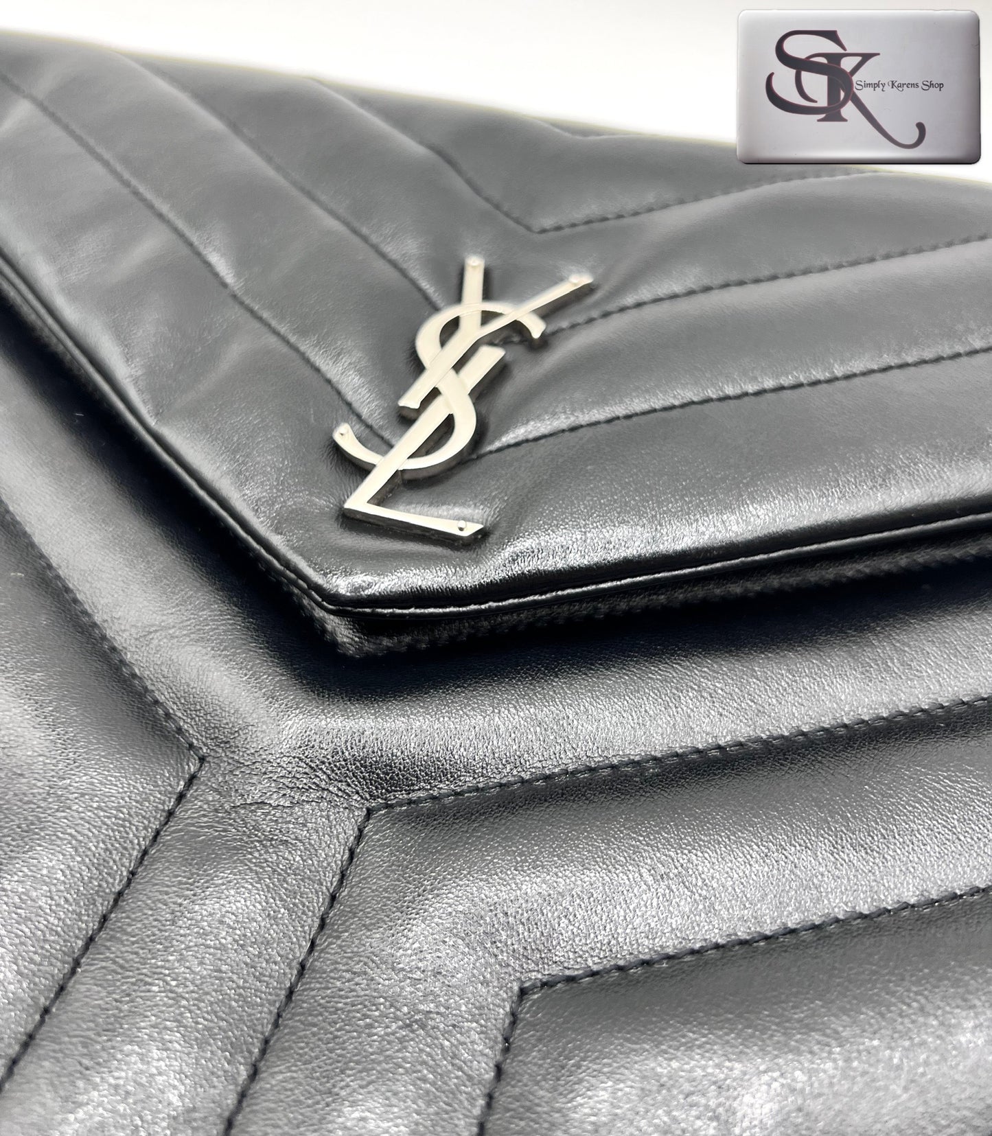 Yves Saint Laurent Calfskin Y Monogram Lou Lou Document Holder S 33 X 26                     (🇵🇭P37,840)