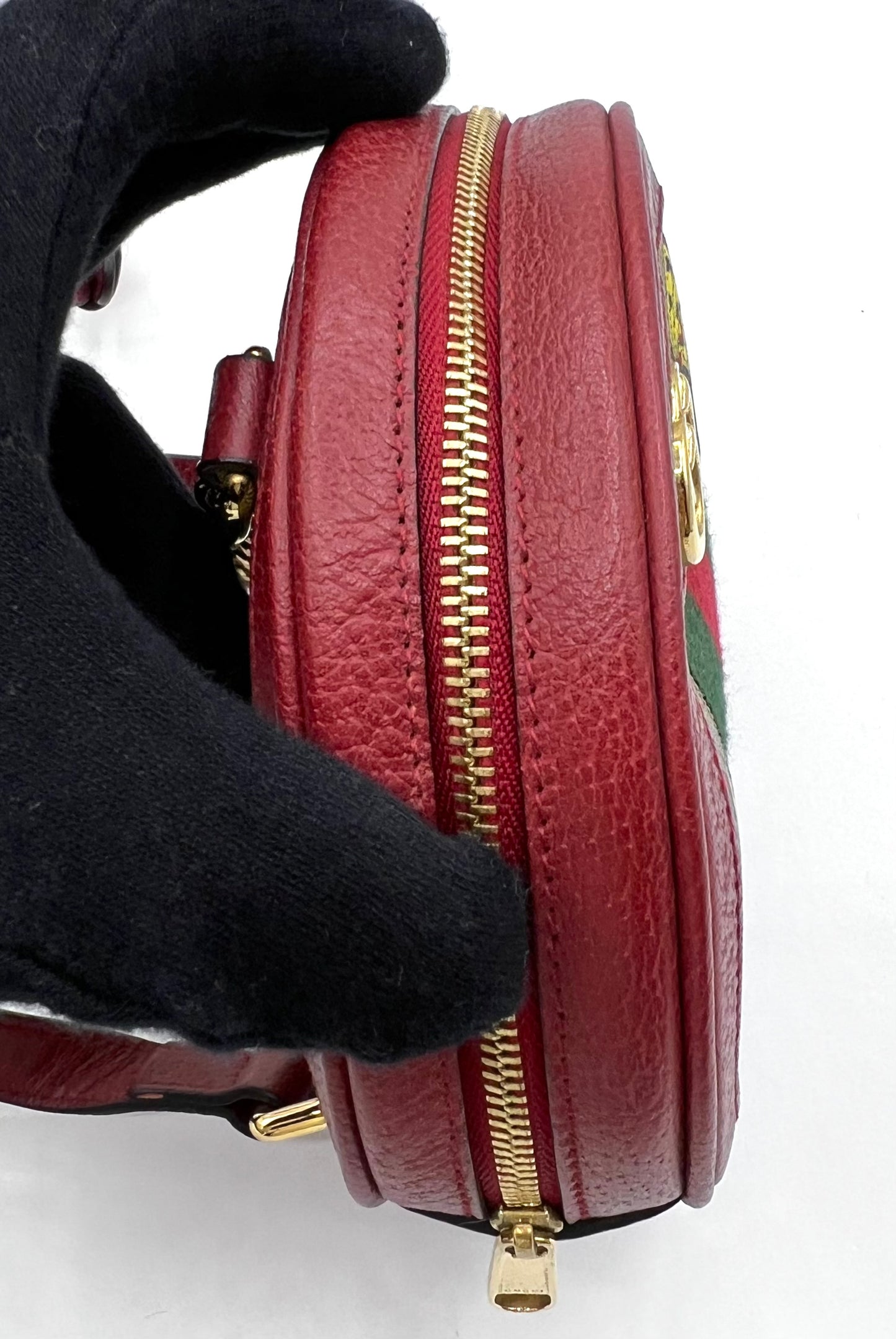 Gucci Ophidia GG Flora Mini Backpack in Red Leather and Canvas (🇵🇭P37,840)