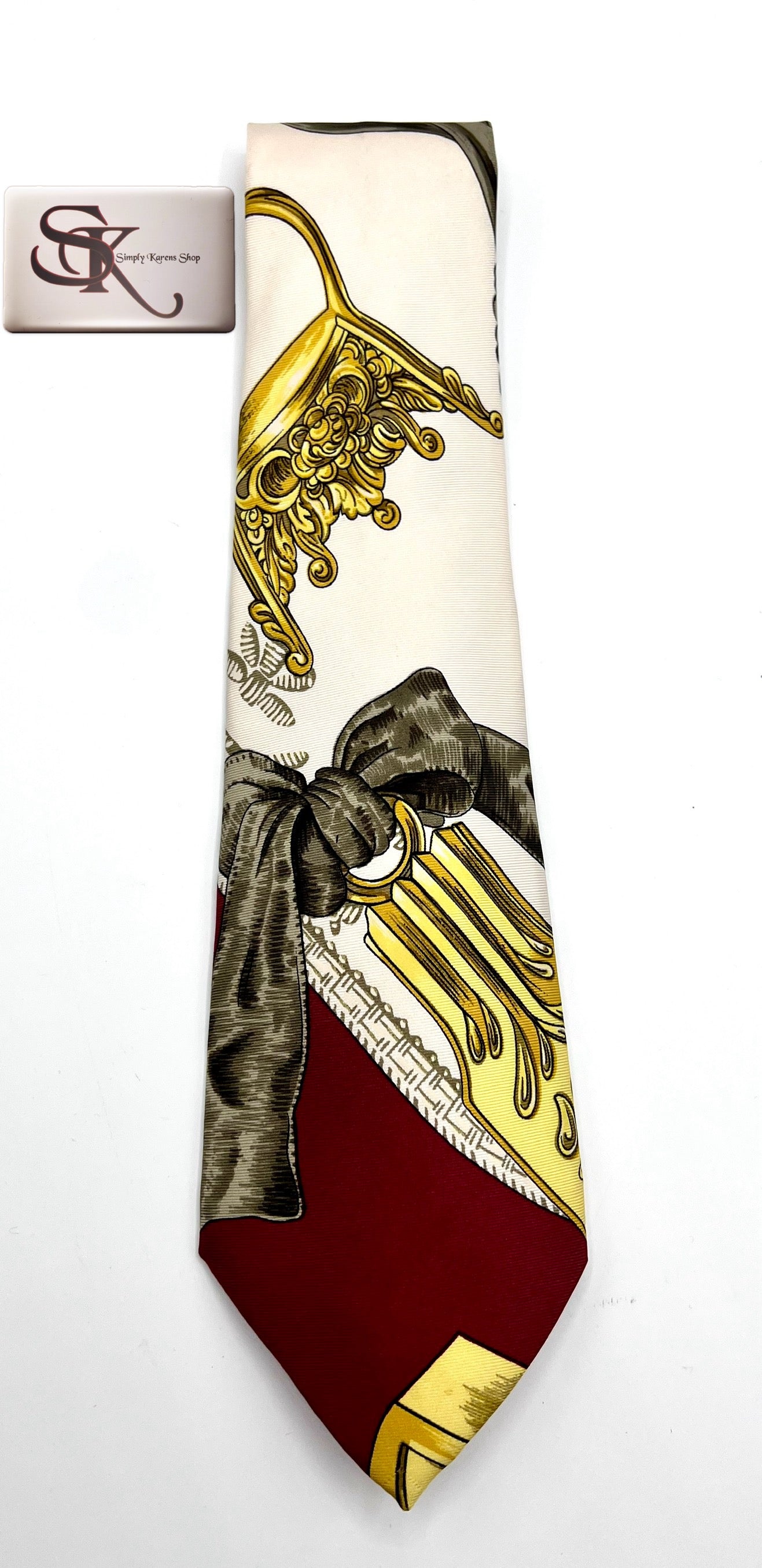 Hermes Silk Necktie