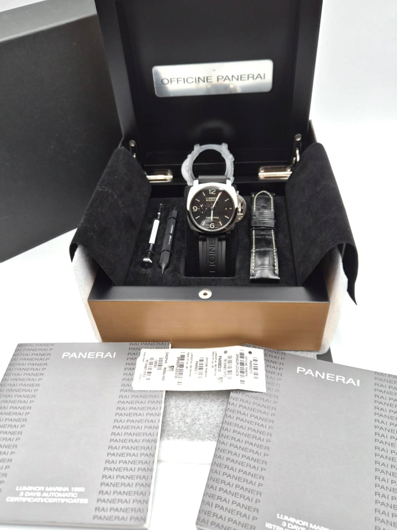 Panerai Luminor Marina AT 44mm SS/Black Strap 20cm   (🇵🇭P257,150)