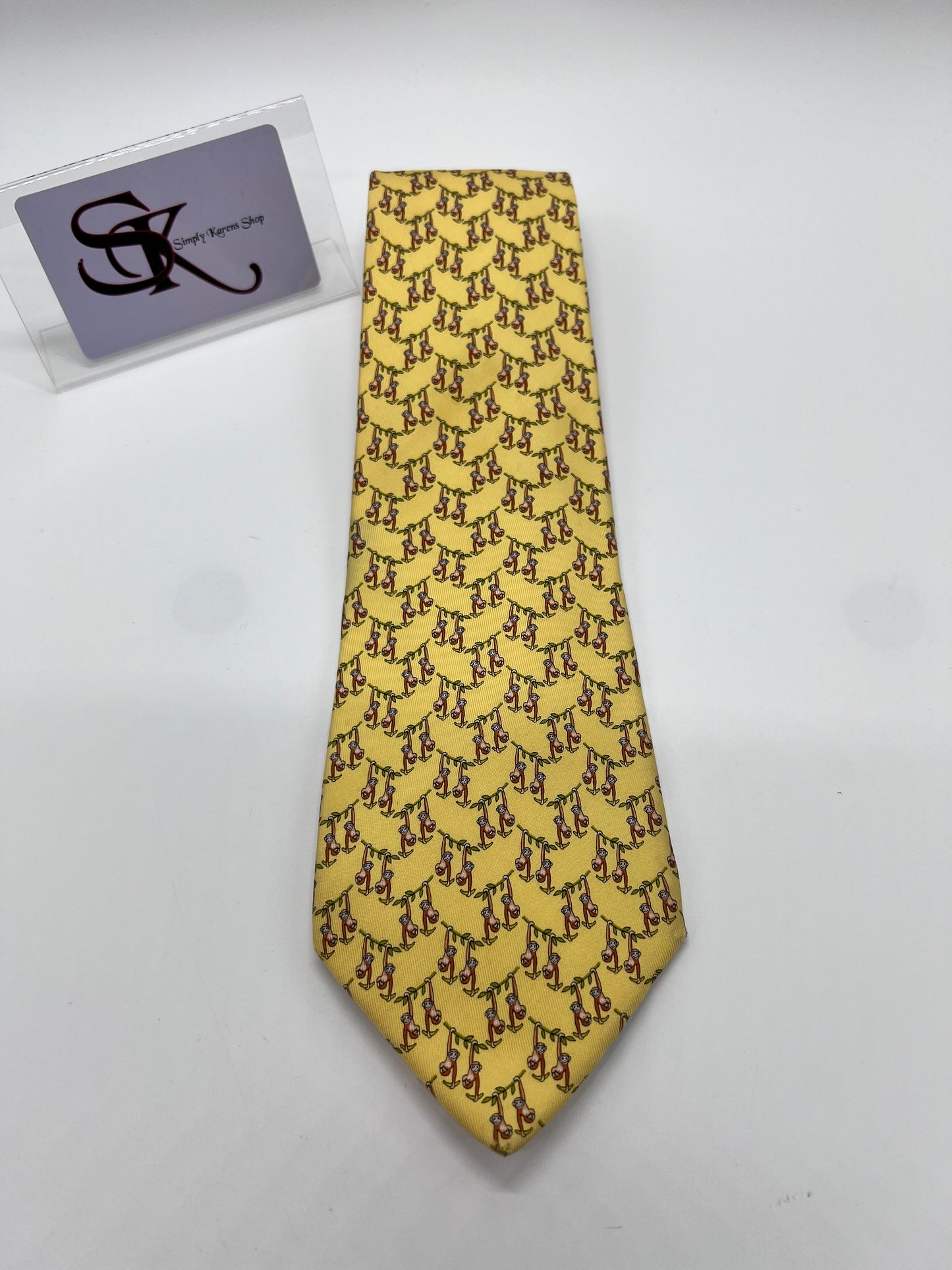 Salvatore Ferragamo Yellow necktie