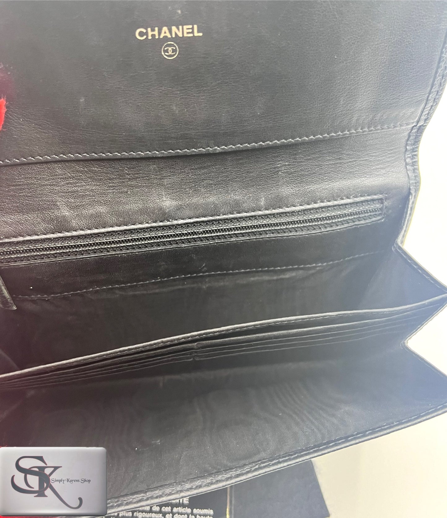 Chanel Caviar Jumbo CC Flap Black Long Wallet   (🇵🇭P20,640)