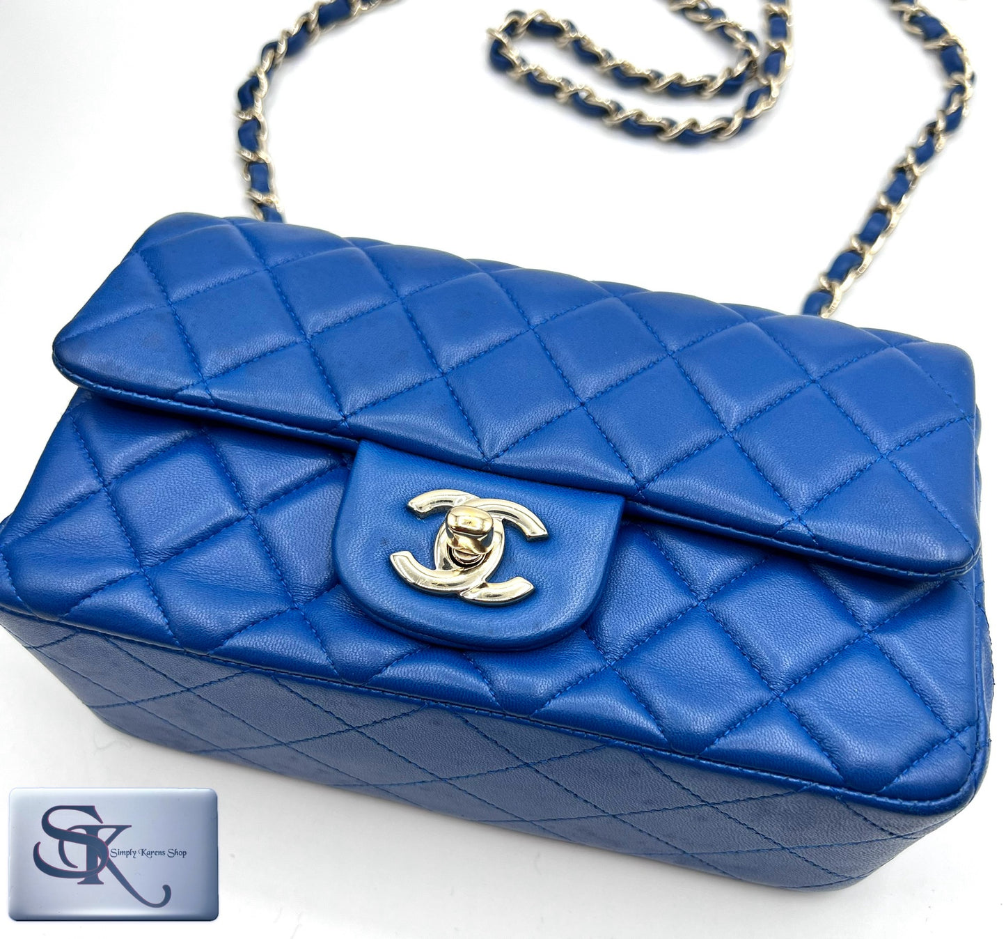 Chanel lambskin mini rectangular