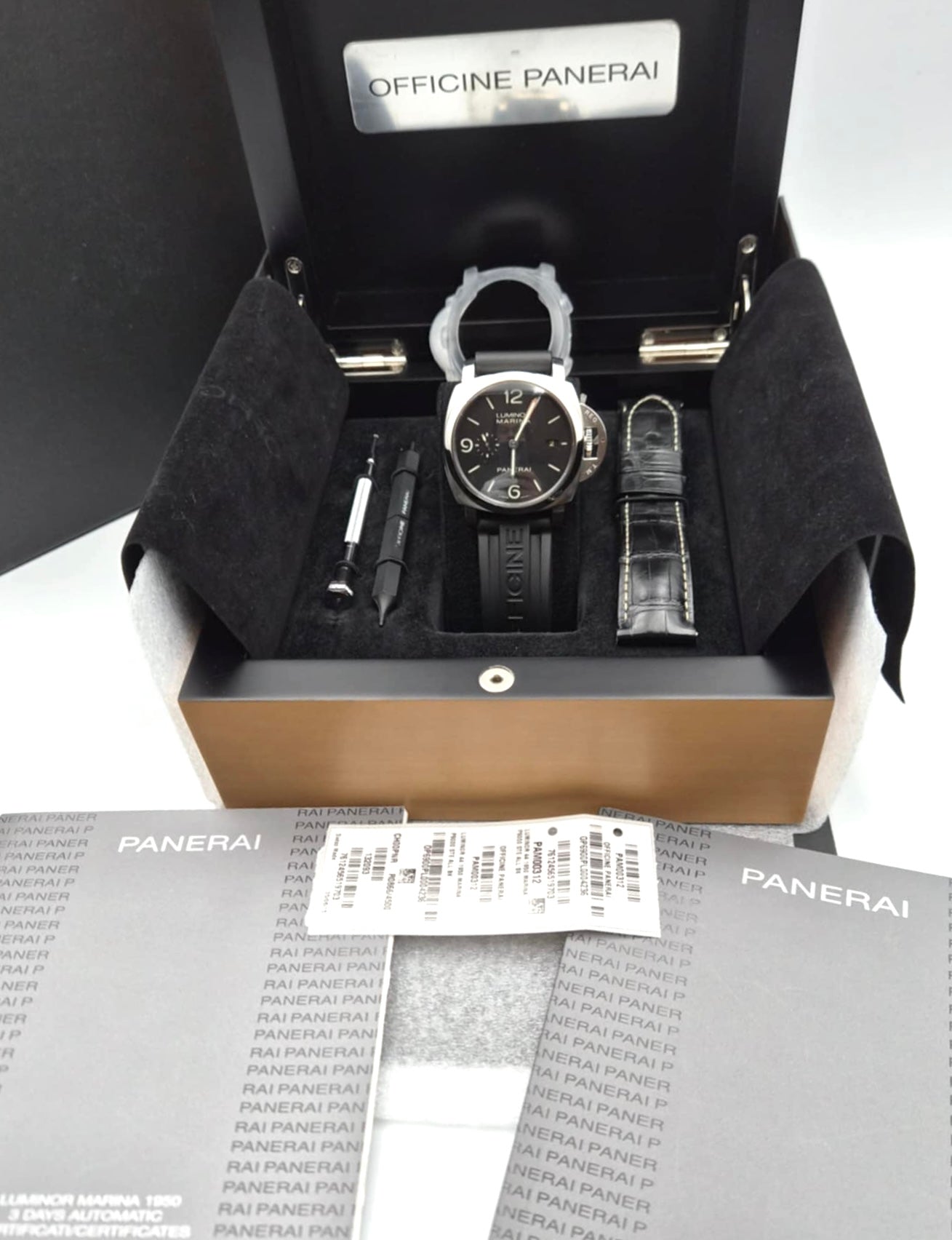 Panerai Luminor Marina AT 44mm SS/Black Strap 20cm   (🇵🇭P257,150)