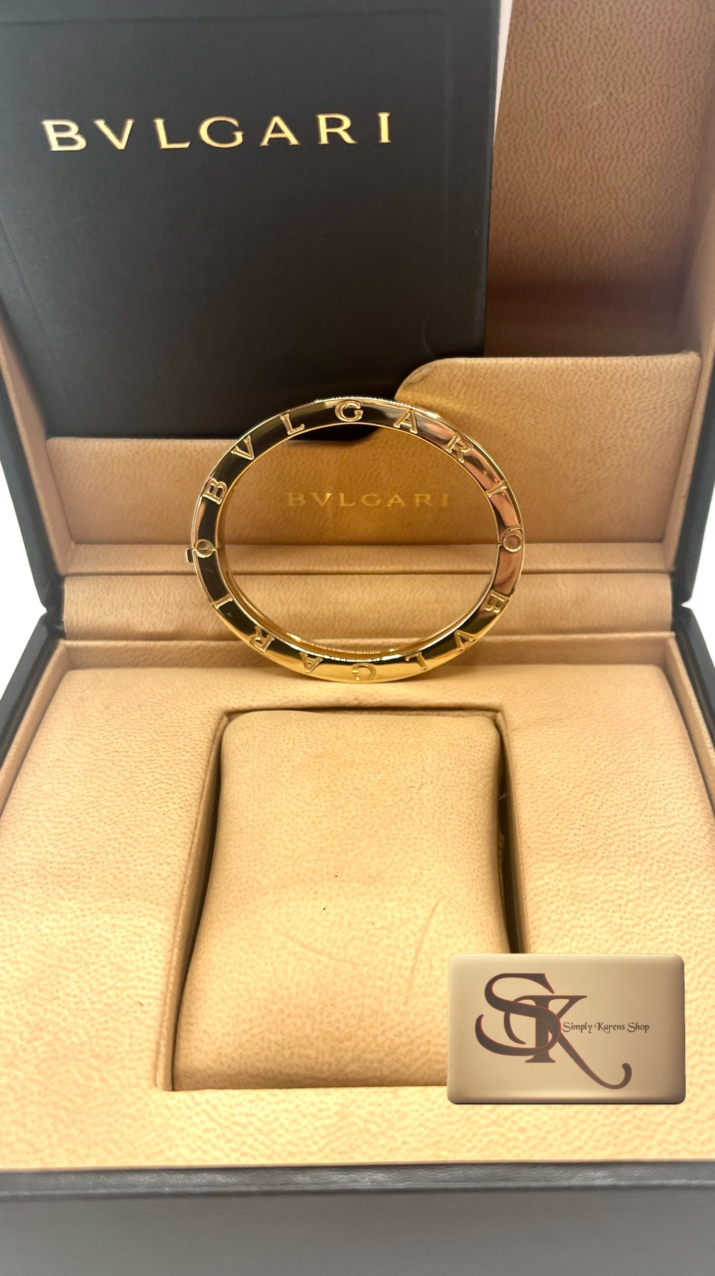 K18 Bvlgari B-Zero Bangle Bracelet 15cm 47g