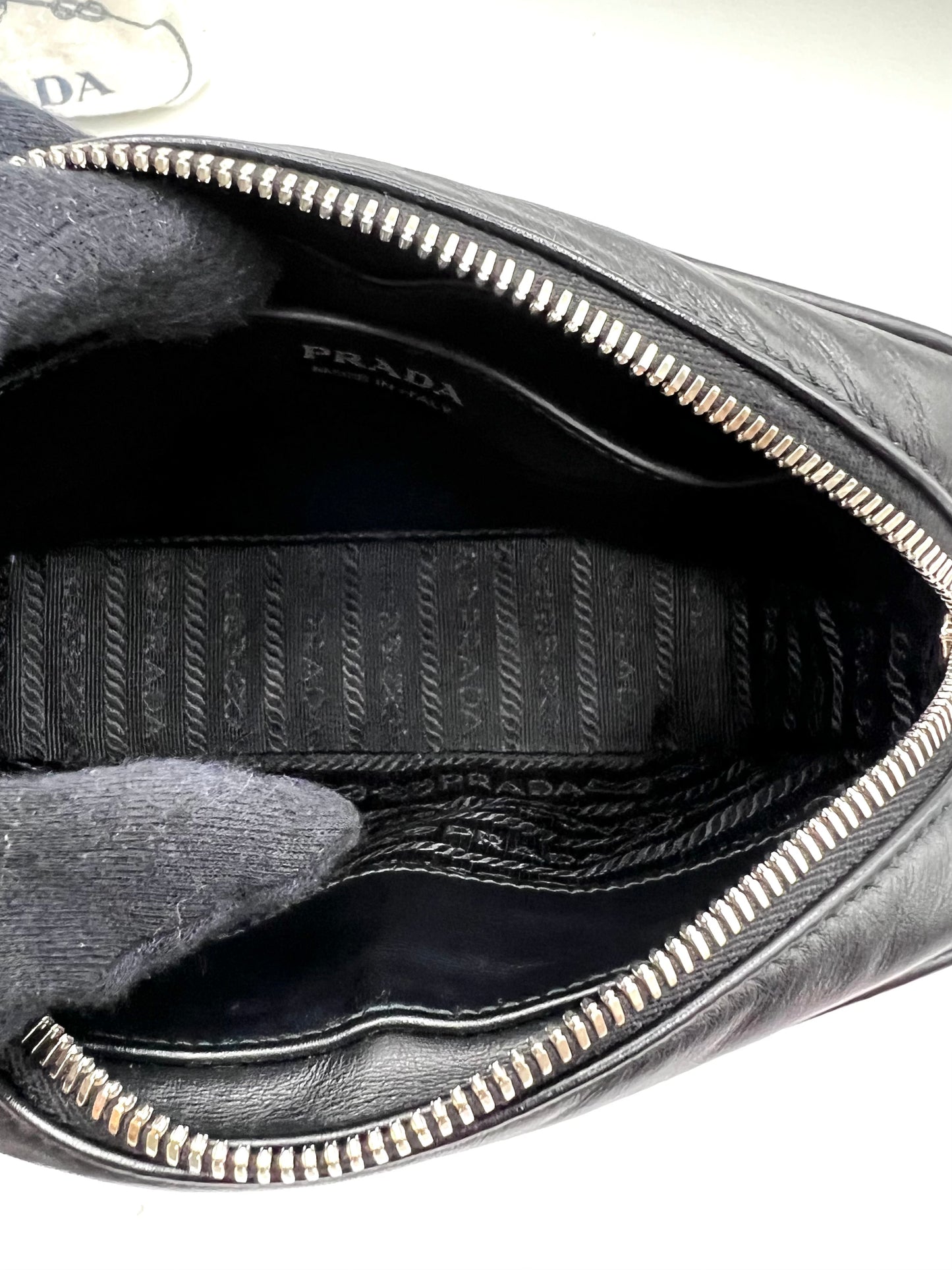 Prada Black Diagram Camera Chain Strap Cross body