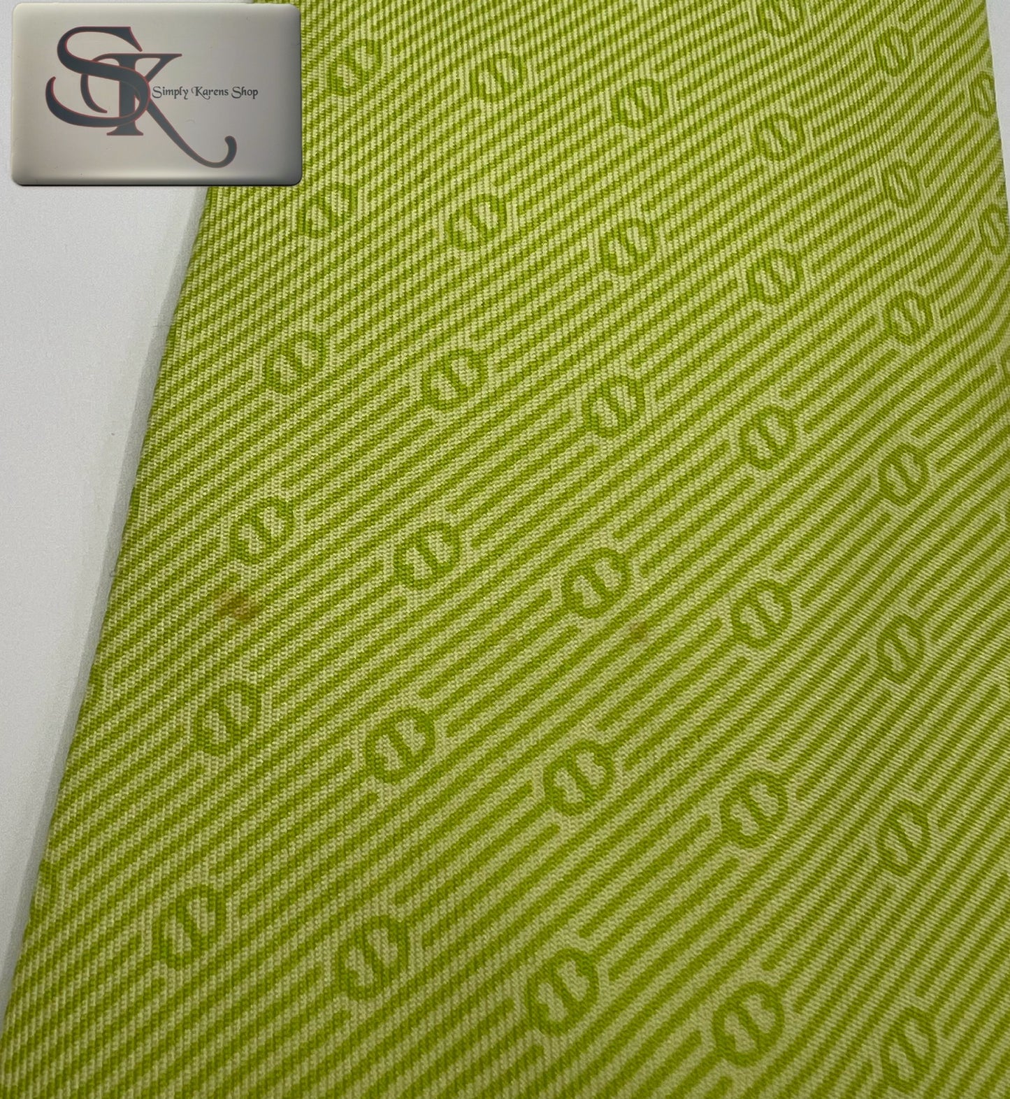 HERMES APPLE GREEN NECKTIE