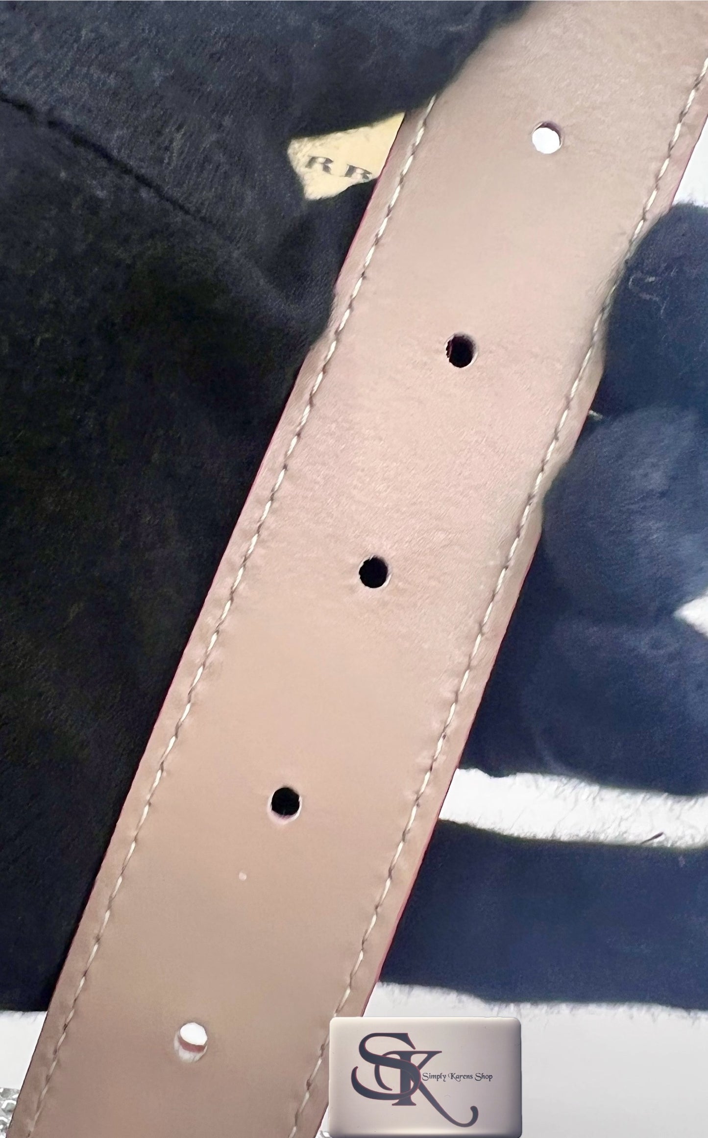 BURBERRY NOVACHECK LEATHER CANVAS BELT SIZE 40/100 (93~103cm)