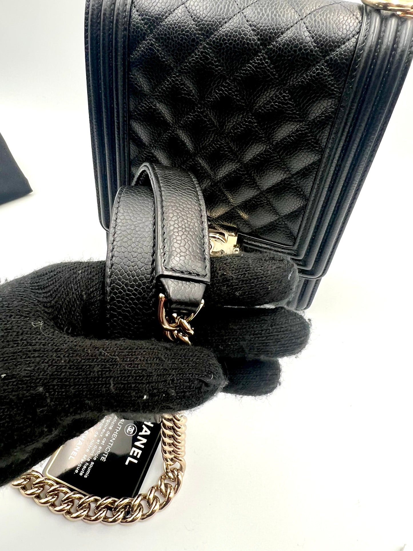 Chanel Leboy North South Black Caviar GHW Series 28 w/ Card Dustbag & Box               (🇯🇵P197,800)