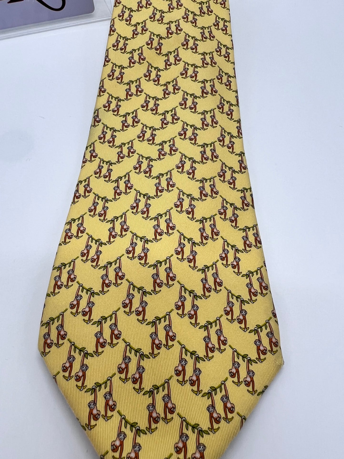 Salvatore Ferragamo Yellow necktie