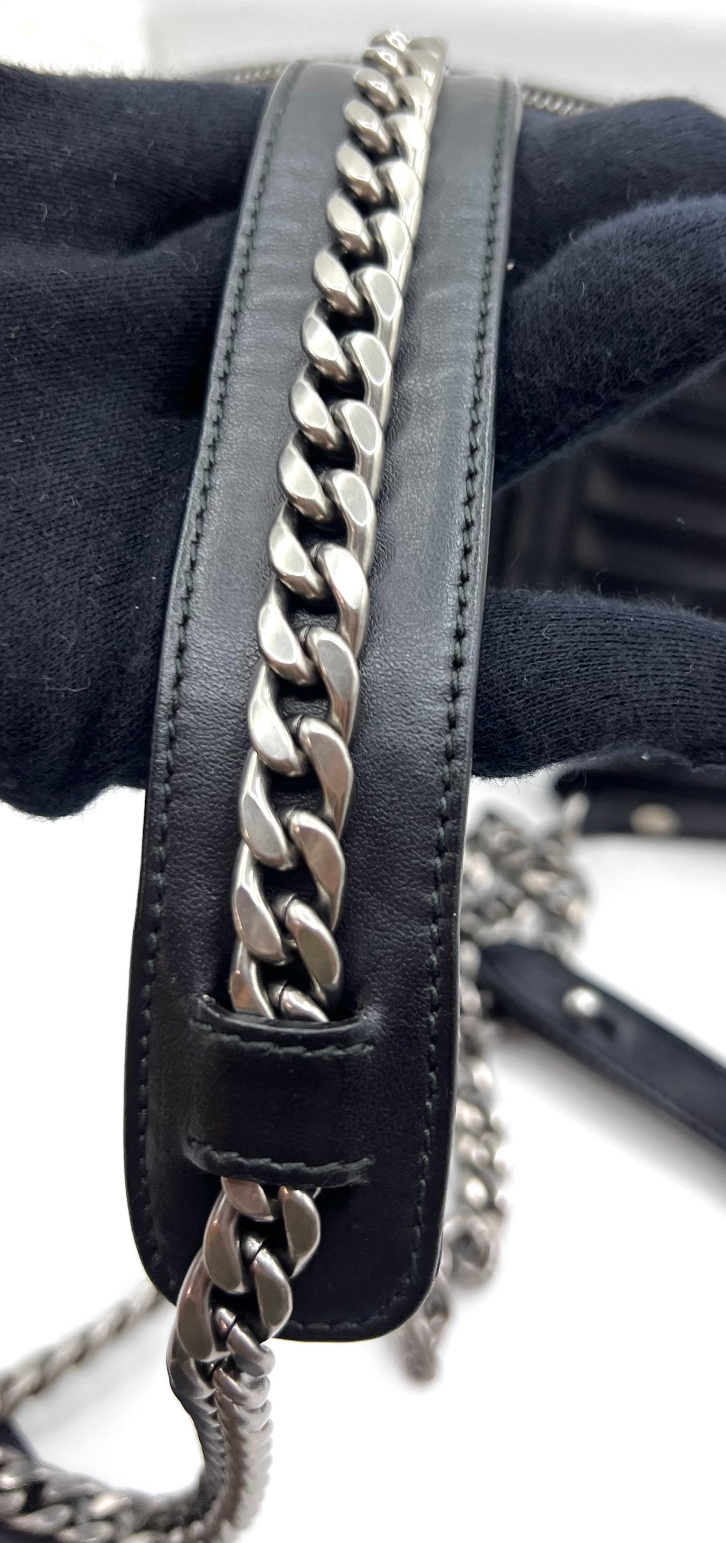 Prada Black Diagram Camera Chain Strap Cross body