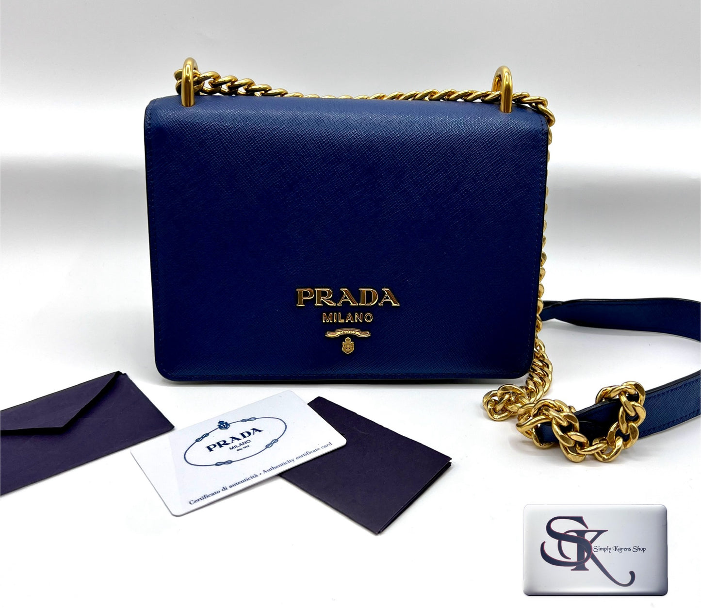 Prada Saffiano flap Chain crossbody