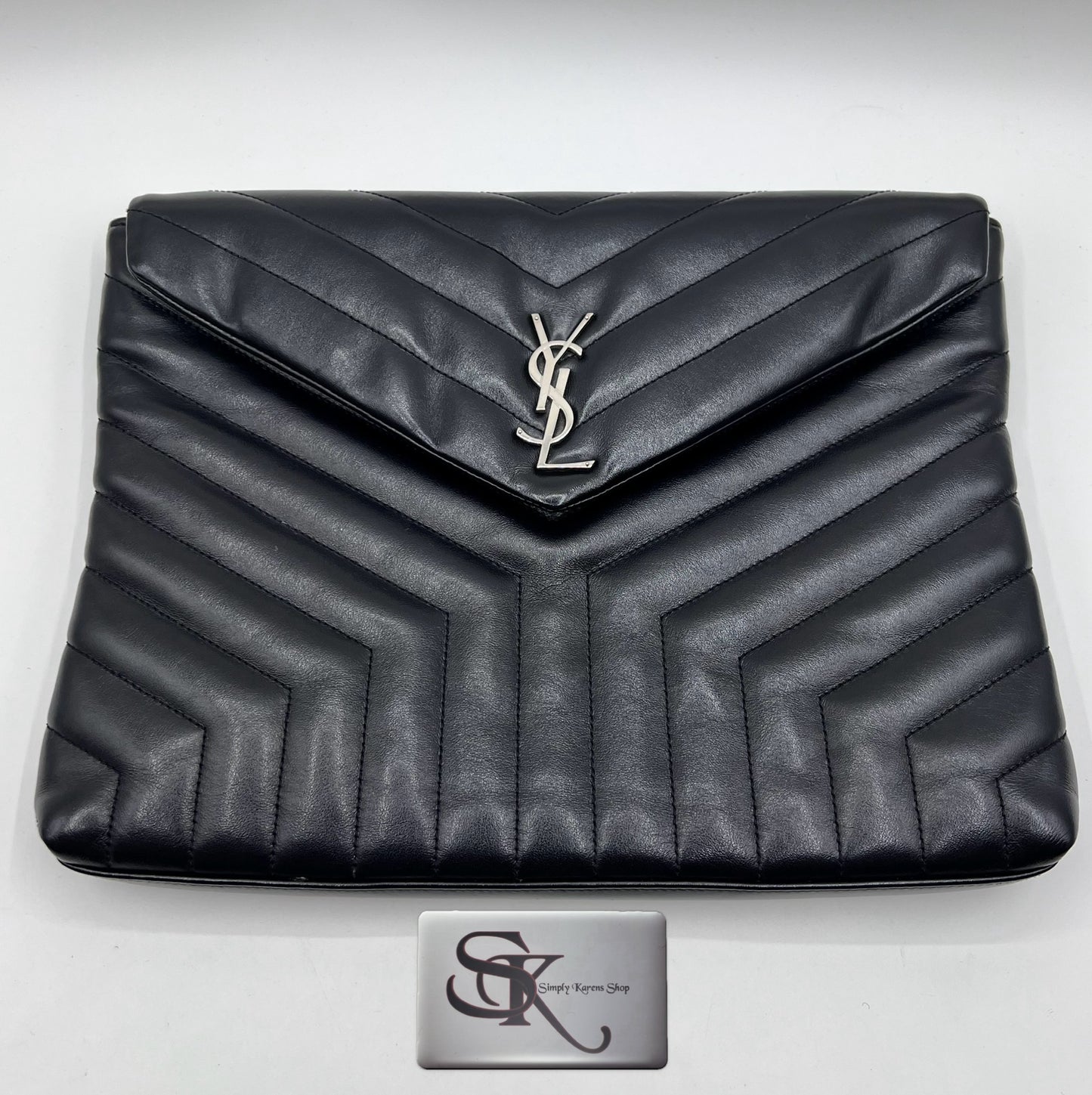 Yves Saint Laurent Calfskin Y Monogram Lou Lou Document Holder S 33 X 26                     (🇵🇭P37,840)