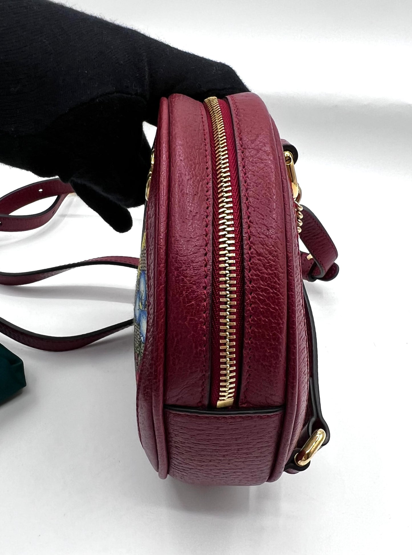 Gucci Ophidia GG Flora Mini Backpack in Red Leather and Canvas (🇵🇭P37,840)