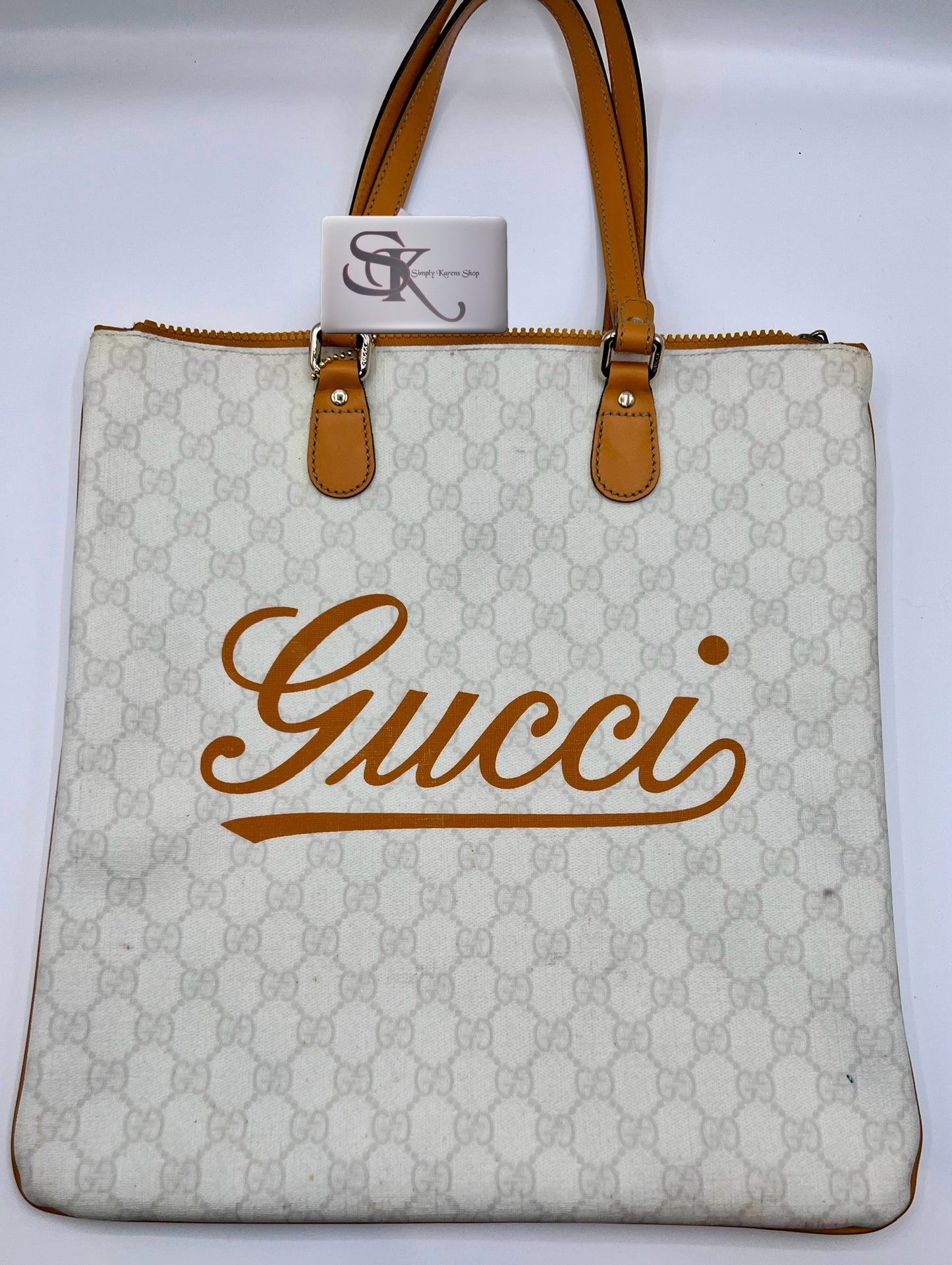 GUCCI GG PLUS MONOGRAM FLAT TOTE