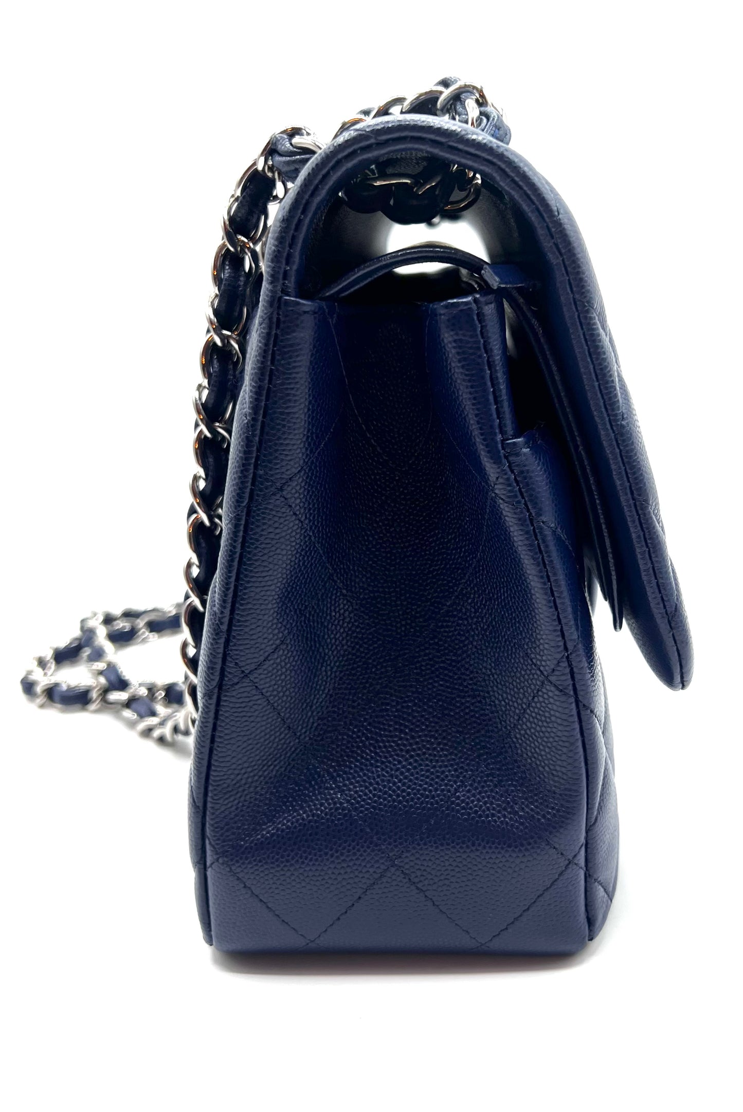 Chanel Jumbo Caviar Royal Blue Flap Chain  (🇵🇭P429,140)