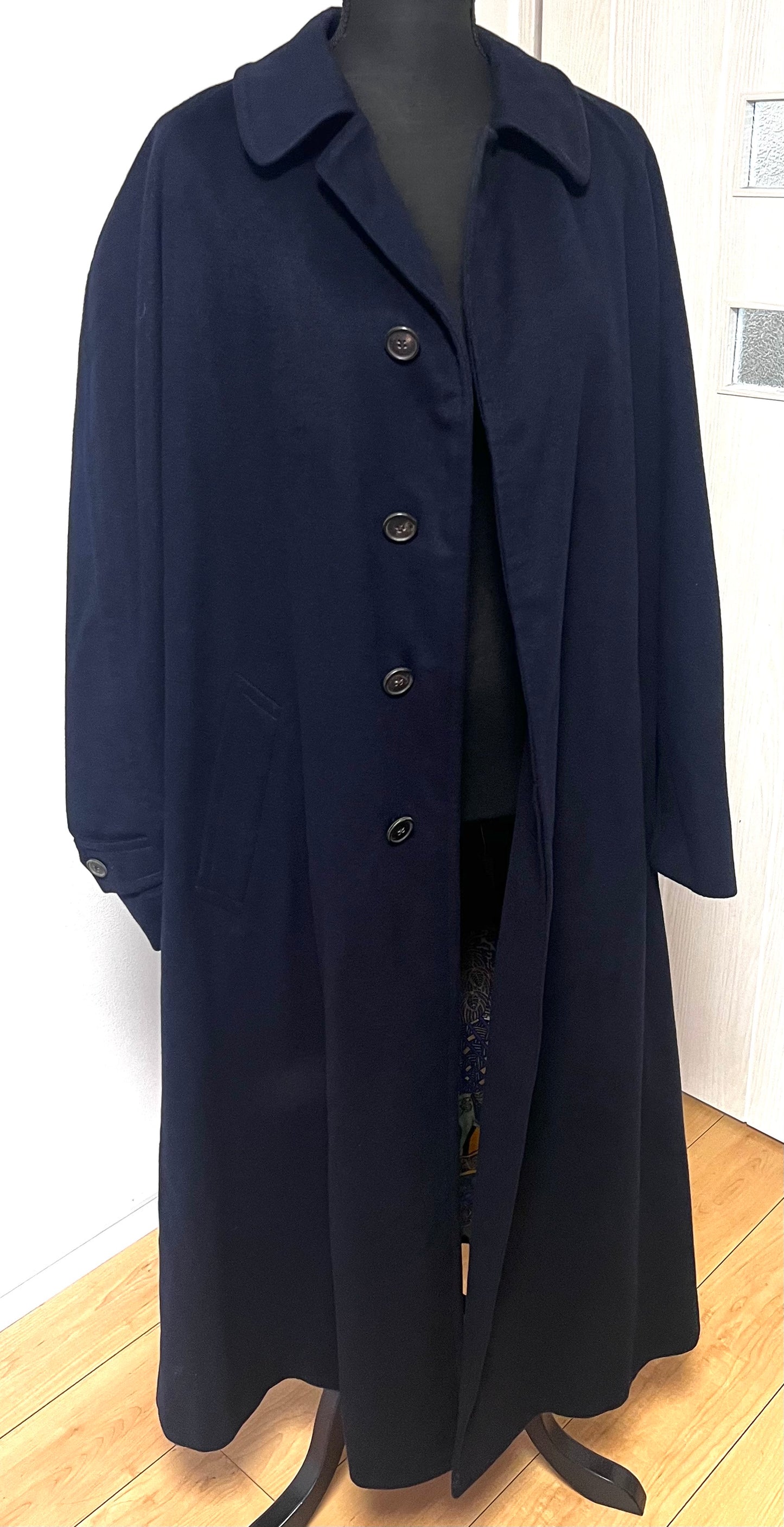 Hermes Navy Blue Long Trench Coat XL size   (🇵🇭P27,520)