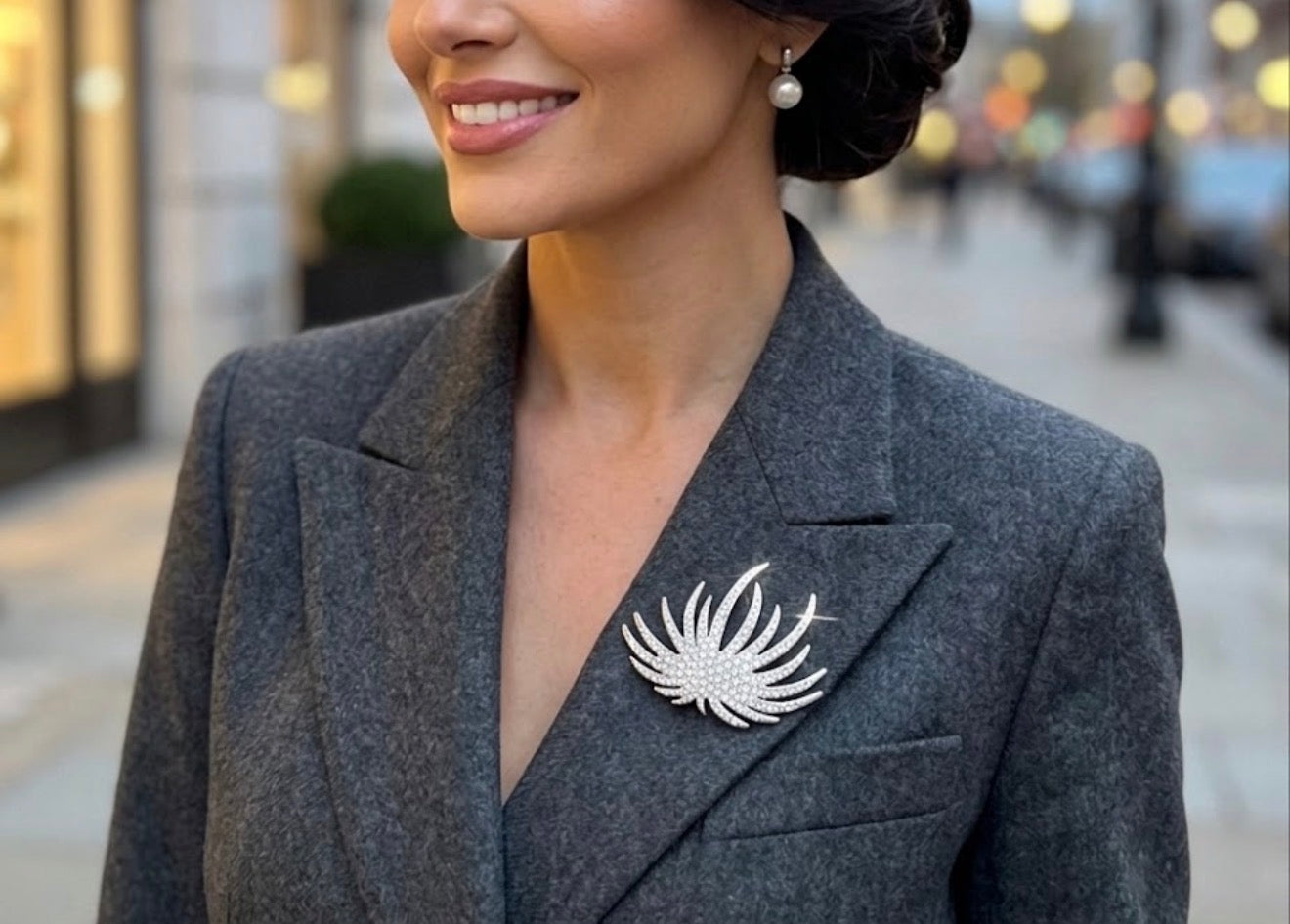 Swarovski Abstract Starburst Spray Brooch 61mm (🇵🇭P2,580)