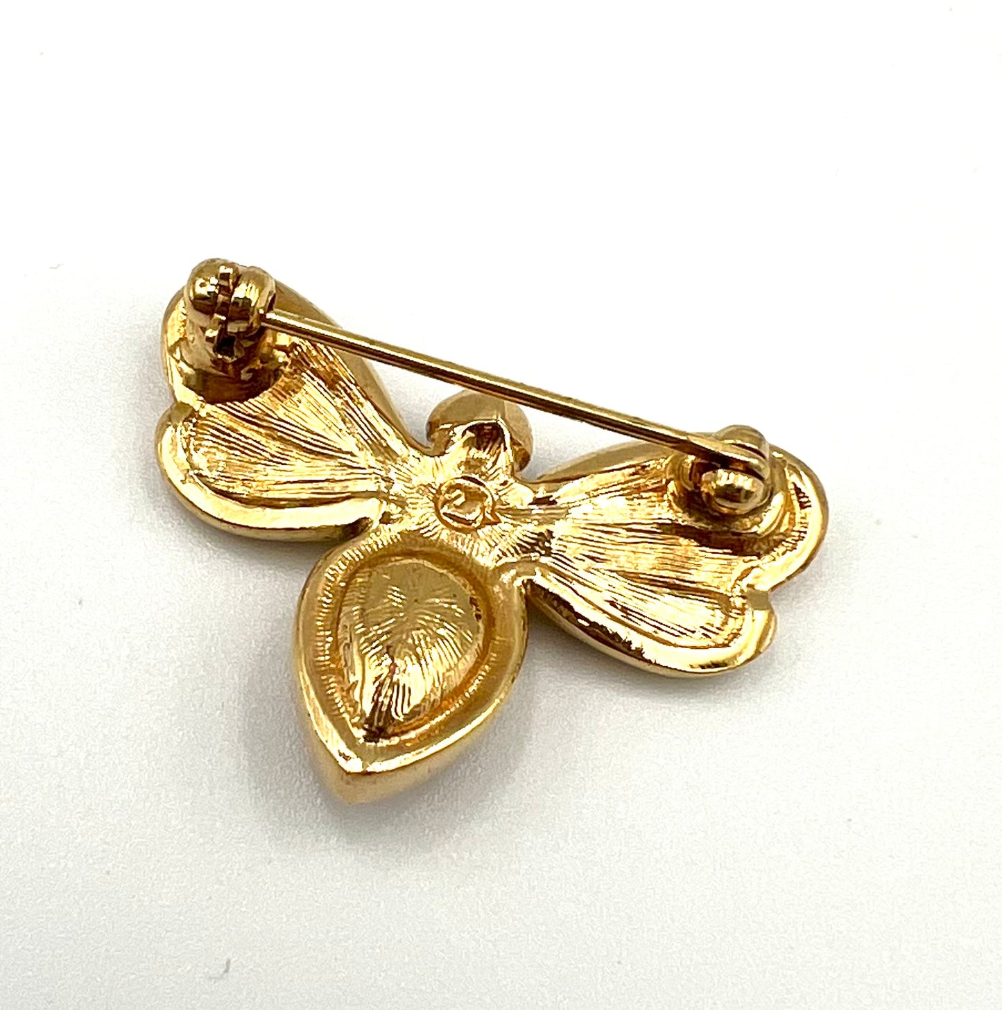 Swarovski Gold Tone Amber Topaz Crystal bee Brooch 31mm (🇵🇭P4,300)