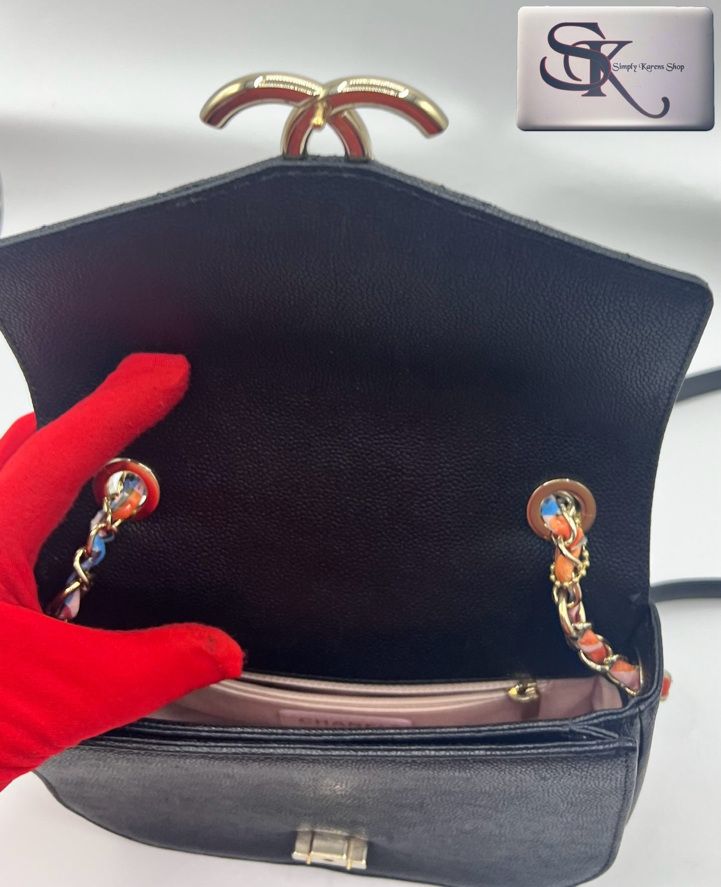 Chanel Cuba Half Coco Caviar shoulder bag