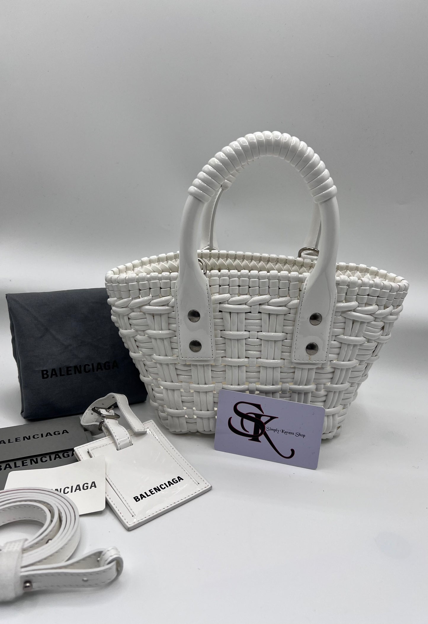 BALENCIAGA BISTRO XXSWOVEN FAUX LEATHER BASKET 2 WAY BAG   🇵🇭P39,200🇵🇭