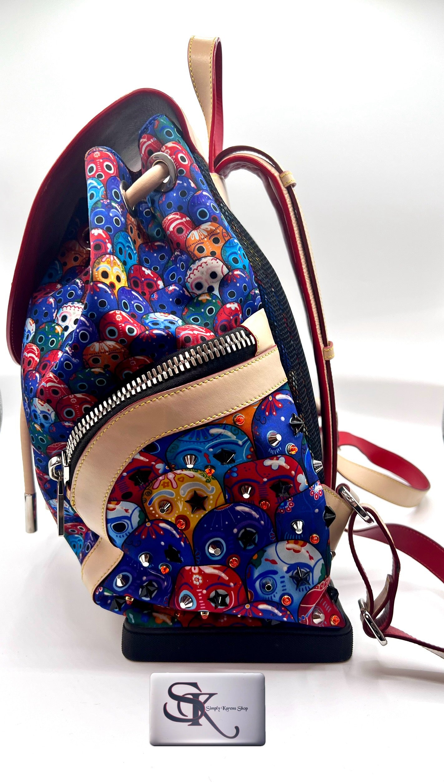 Christian Louboutin Explorer Punk Back Pack Octopus Motif