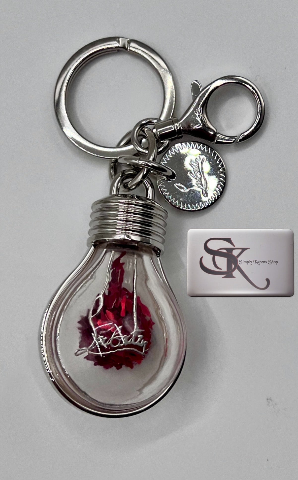 CHRISTIAN LOUBOUTIN EDISON LIGHT BULB KEY CHAIN / BAG CHARM