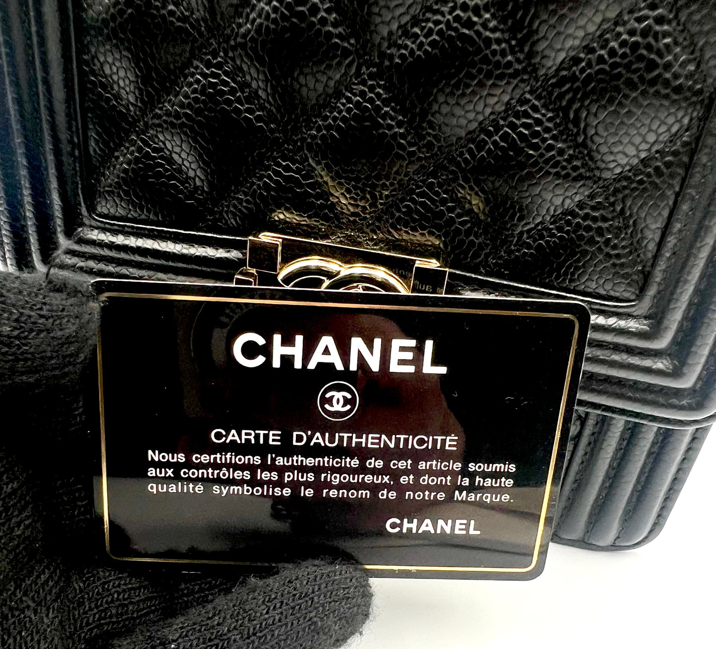 Chanel Leboy North South Black Caviar GHW Series 28 w/ Card Dustbag & Box               (🇯🇵P197,800)